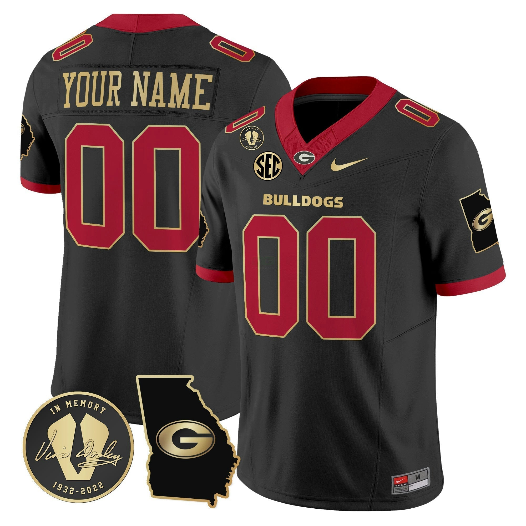 Camisa NCAA 2024 Vapor Limited Jersey V3 - Georgia Map