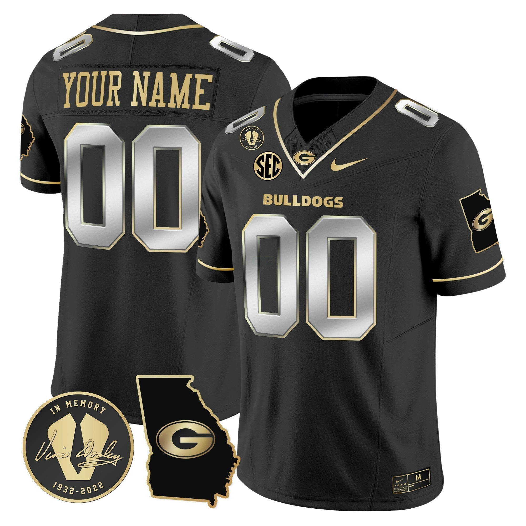 Camisa NCAA 2024 Vapor Limited Jersey V3 - Georgia Map