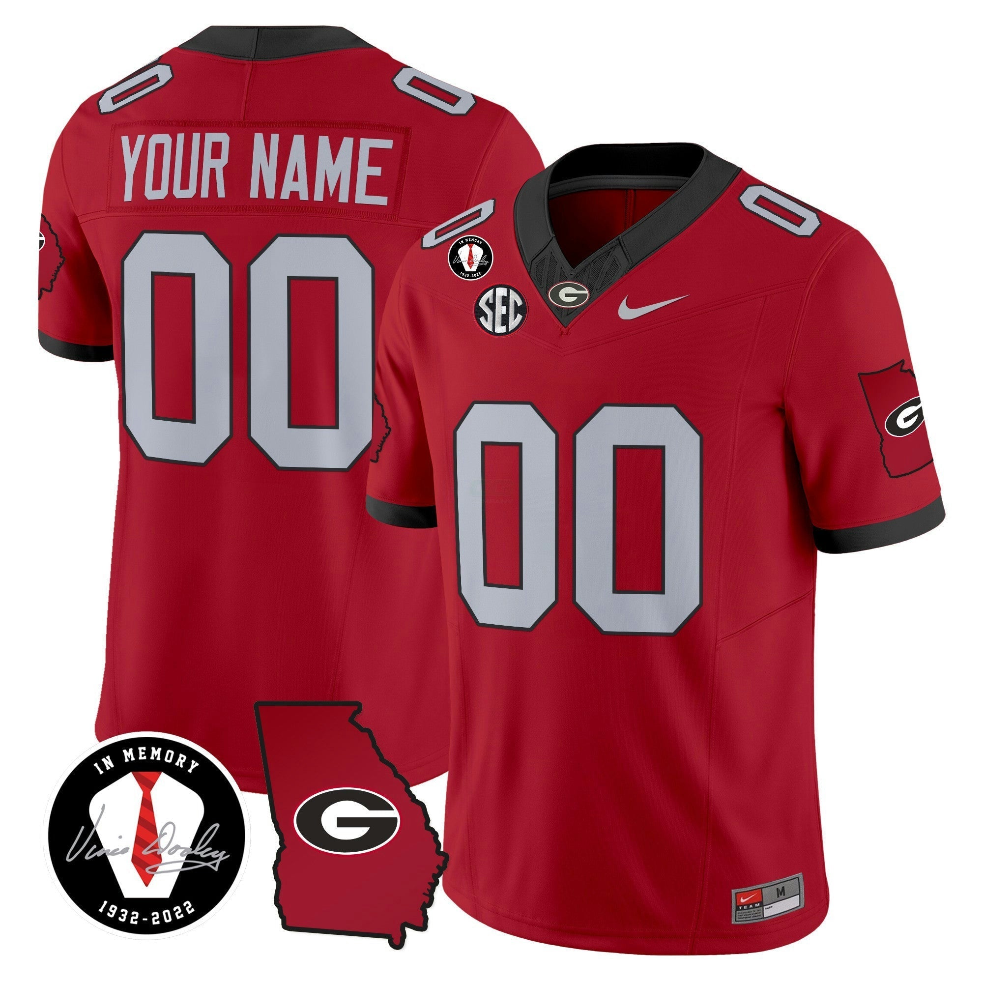 Camisa NCAA 2024 Vapor Limited Jersey V3 - Georgia Map