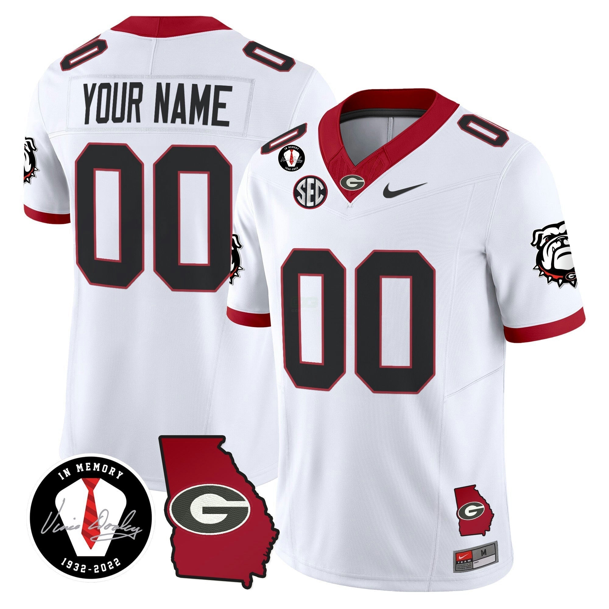 Camisa NCAA 2024 Vapor Limited Jersey V5- Georgia Map