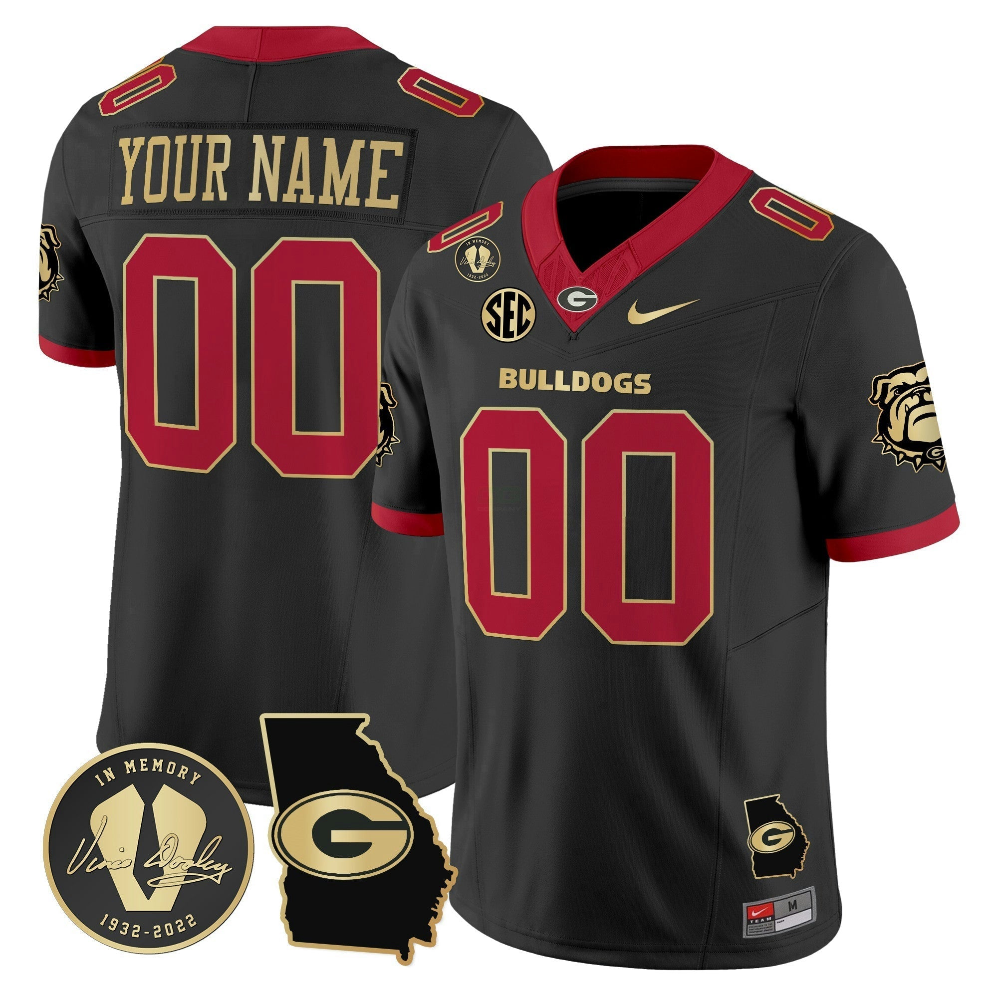 Camisa NCAA 2024 Vapor Limited Jersey V5- Georgia Map