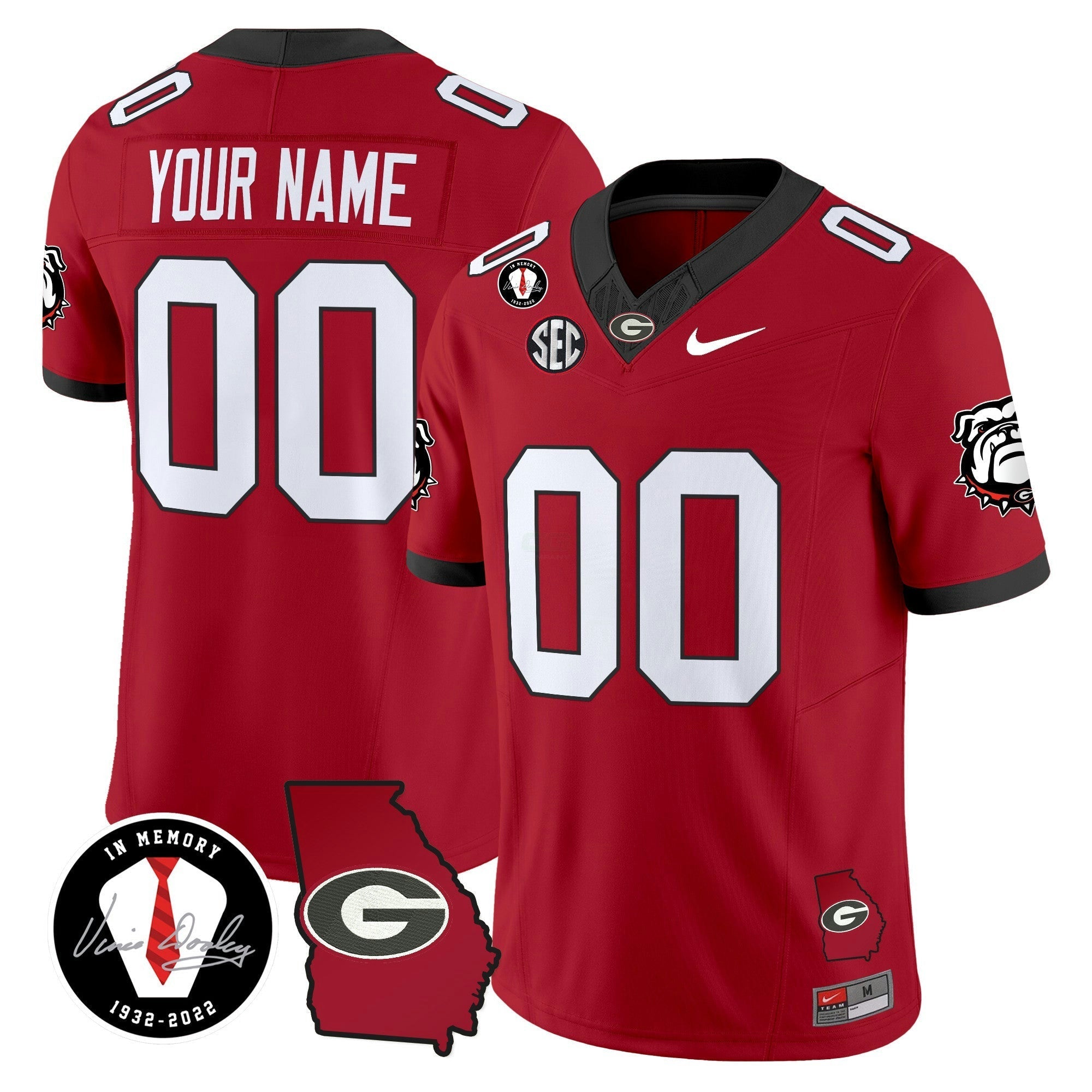 Camisa NCAA 2024 Vapor Limited Jersey V5- Georgia Map