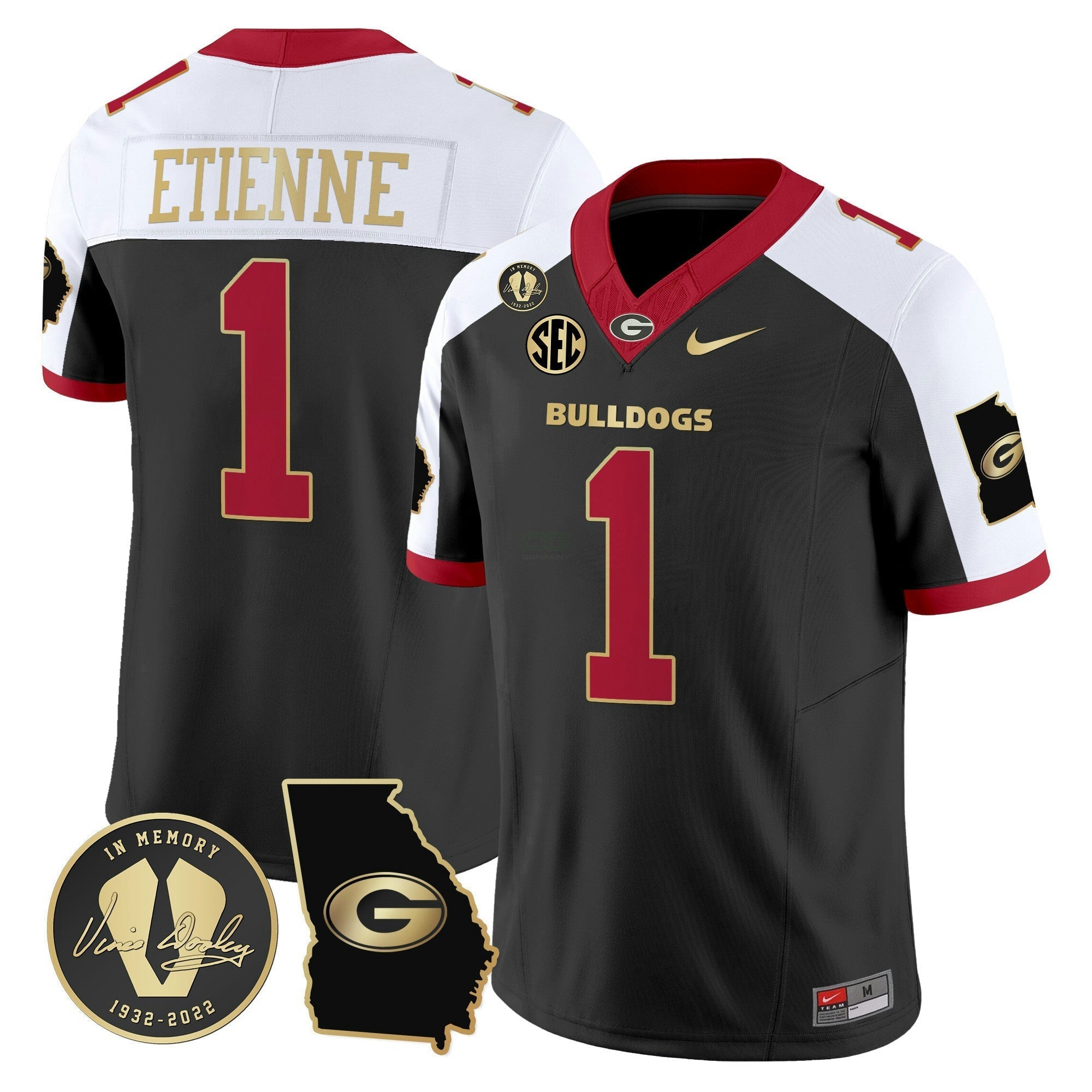 Camisa NCAA 2024 Vapor Limited Jersey V3 - Georgia Map