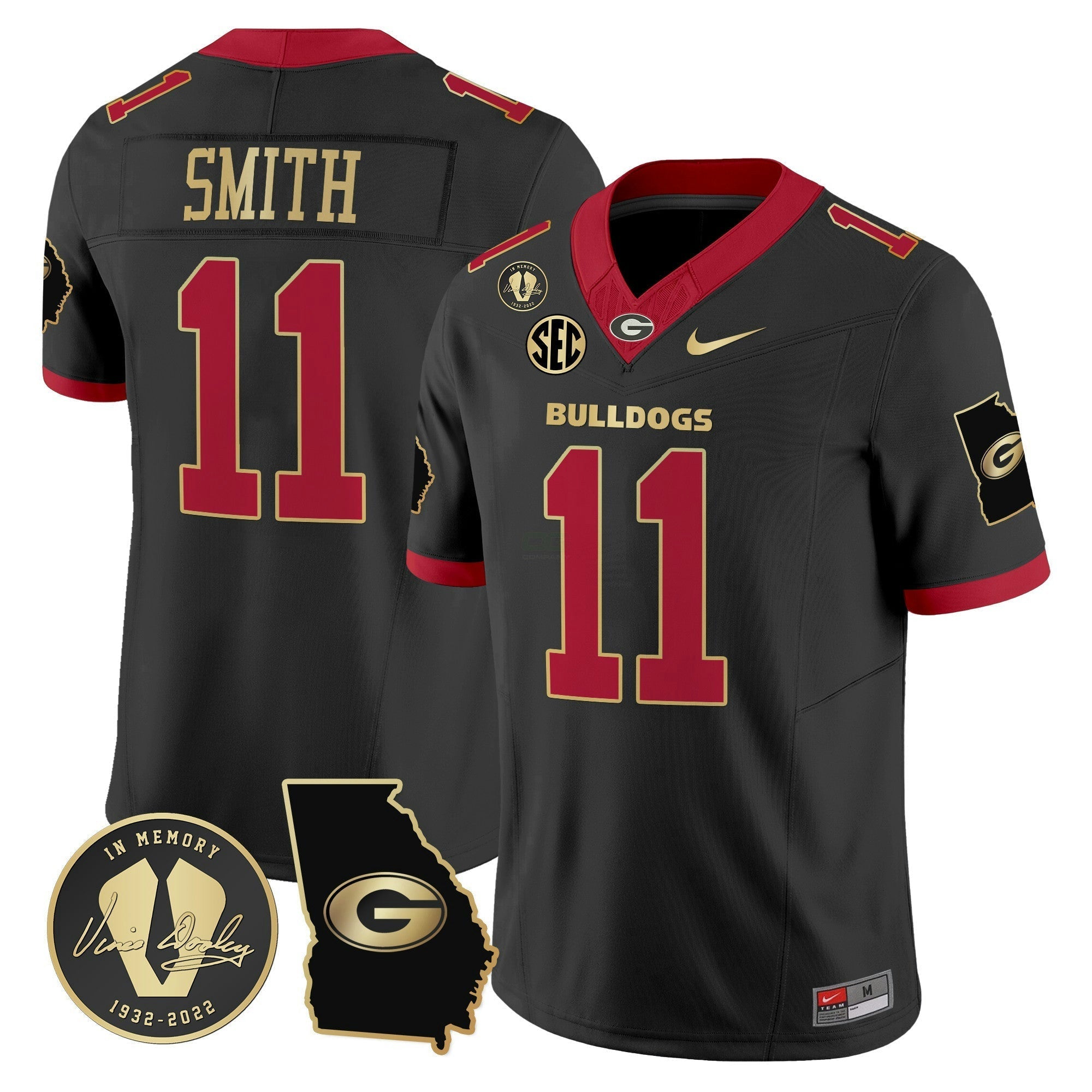 Camisa NCAA 2024 Vapor Limited Jersey V3 - Georgia Map
