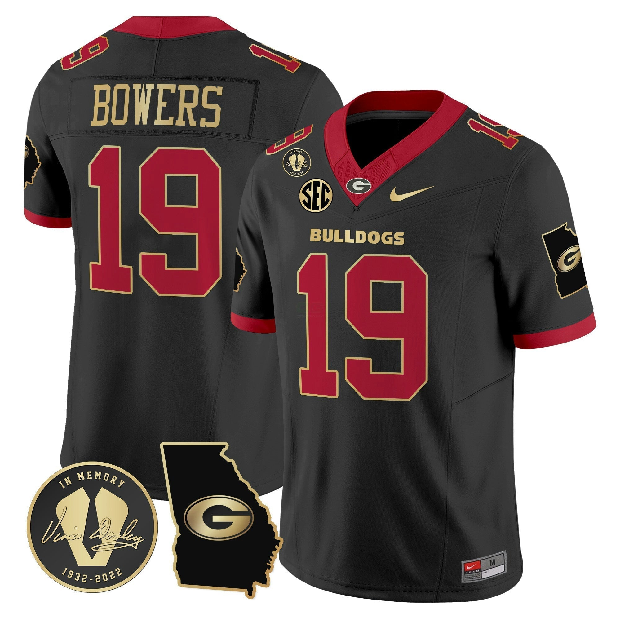 Camisa NCAA 2024 Vapor Limited Jersey V3 - Georgia Map