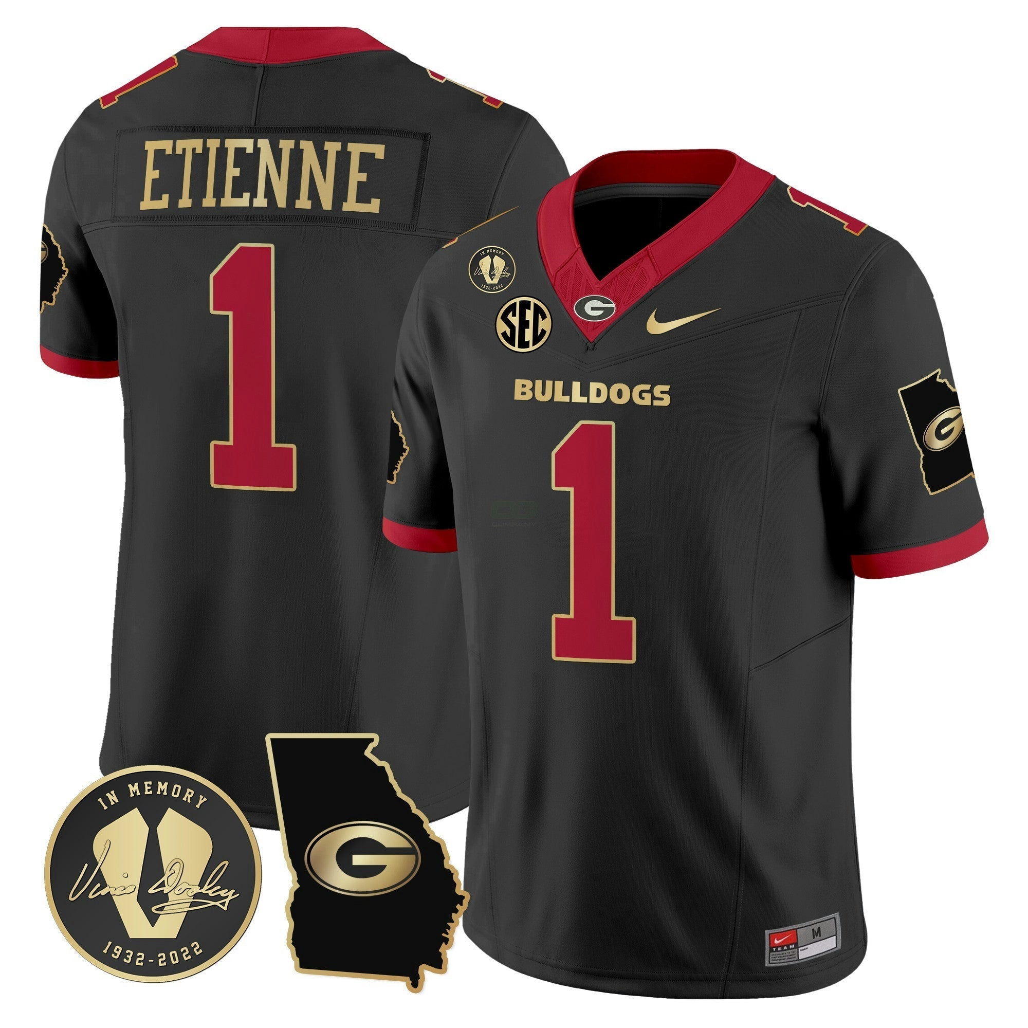 Camisa NCAA 2024 Vapor Limited Jersey V3 - Georgia Map