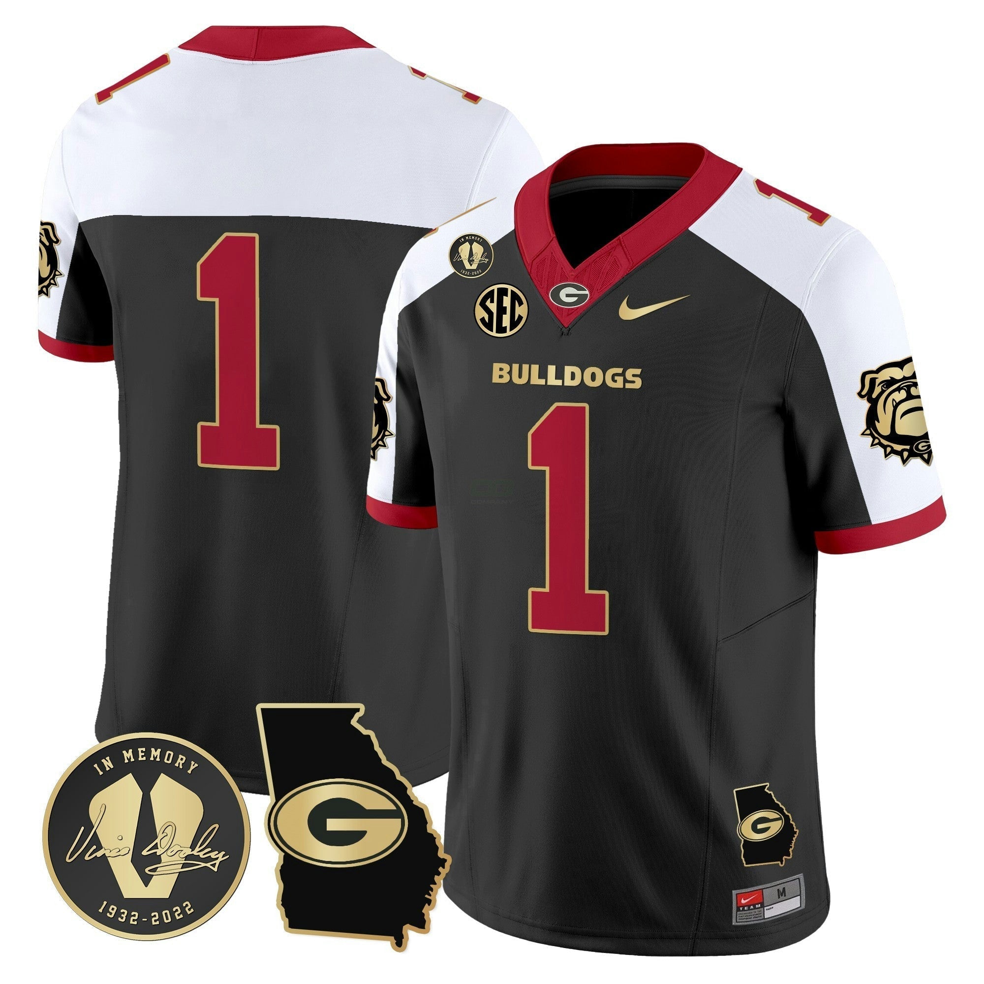 Camisa NCAA 2024 Vapor Limited Jersey V5 - Georgia Map