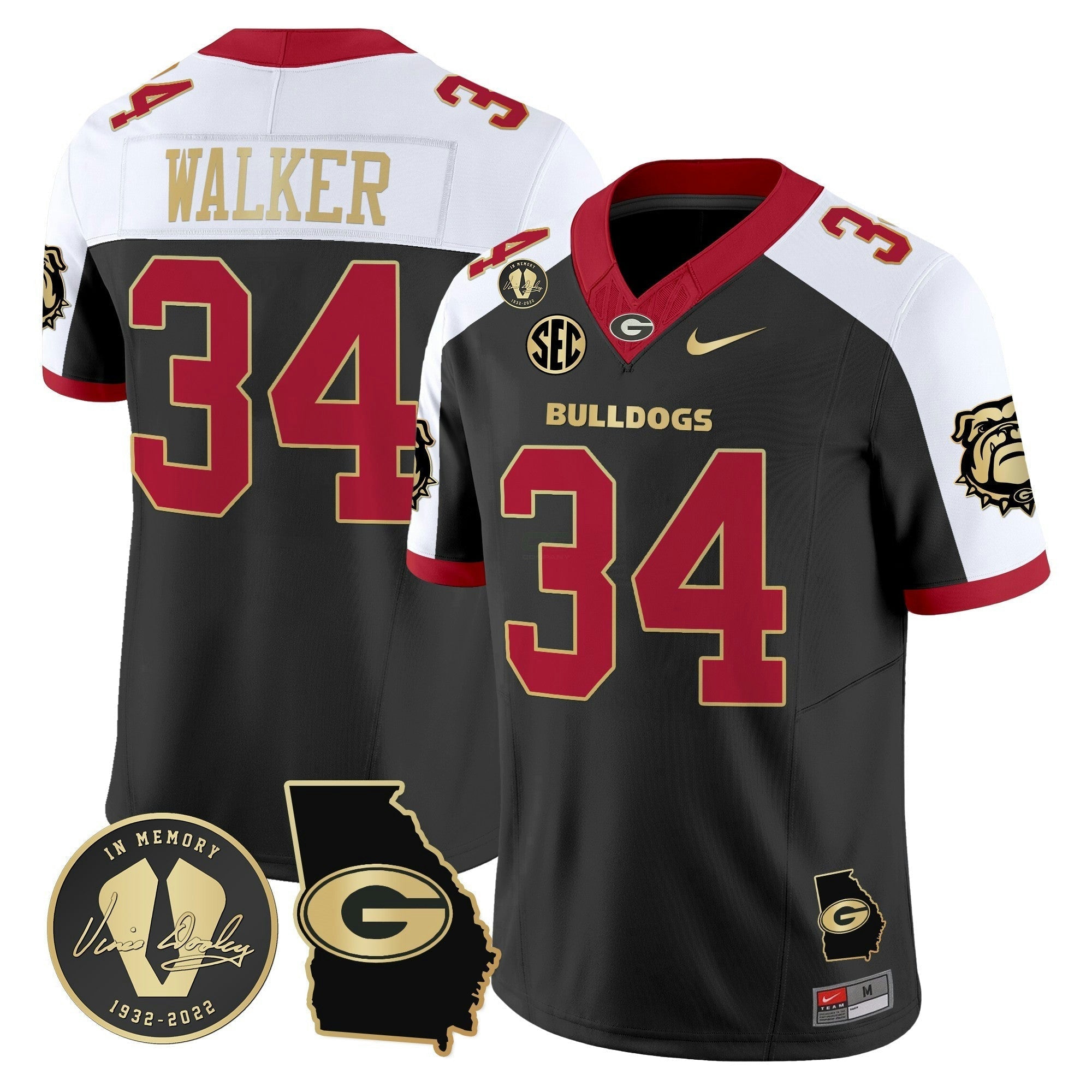 Camisa NCAA 2024 Vapor Limited Jersey V5 - Georgia Map