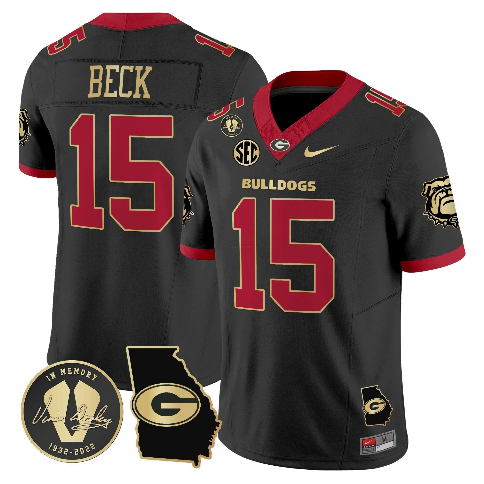 Camisa NCAA 2024 Vapor Limited Jersey V5 - Georgia Map