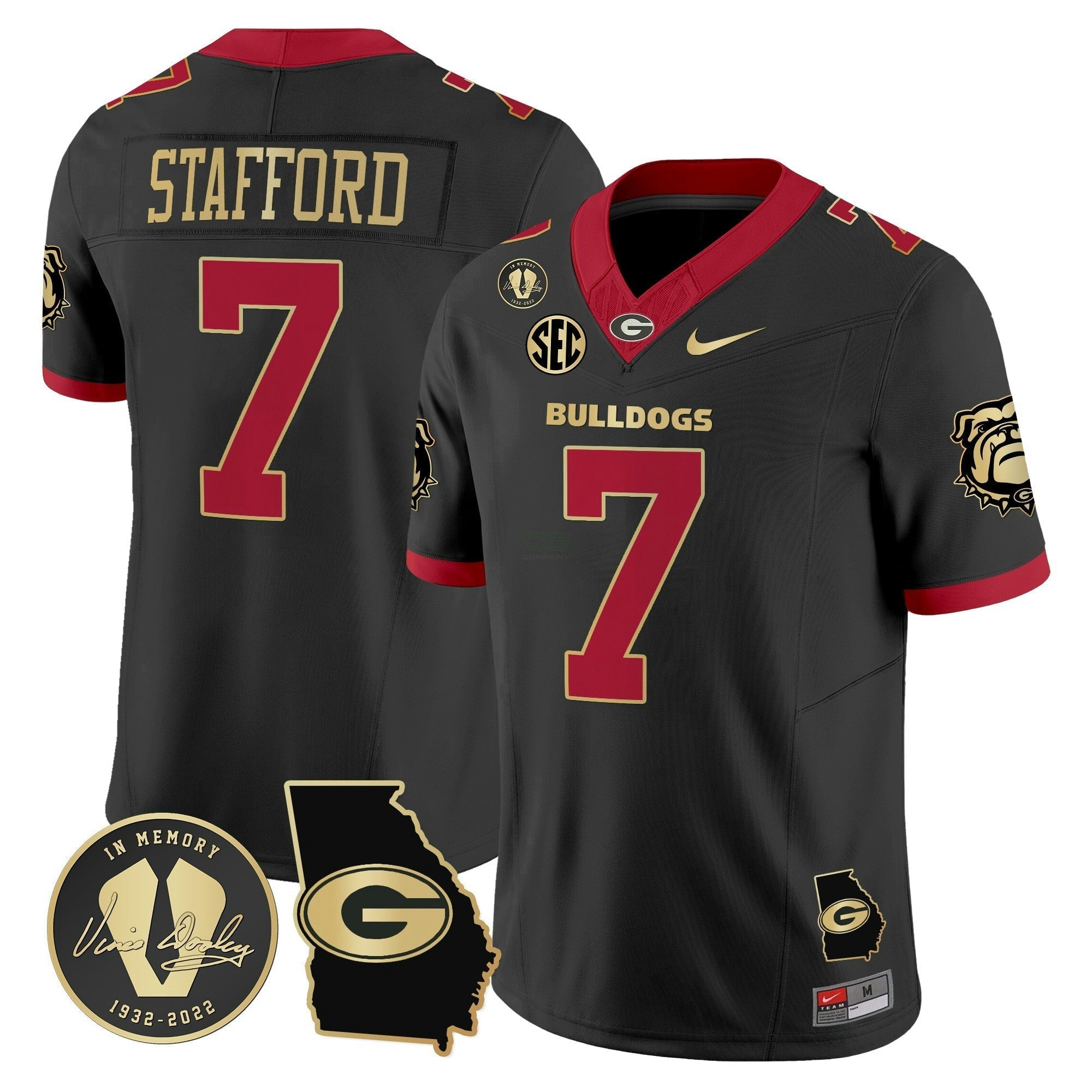 Camisa NCAA 2024 Vapor Limited Jersey V5 - Georgia Map