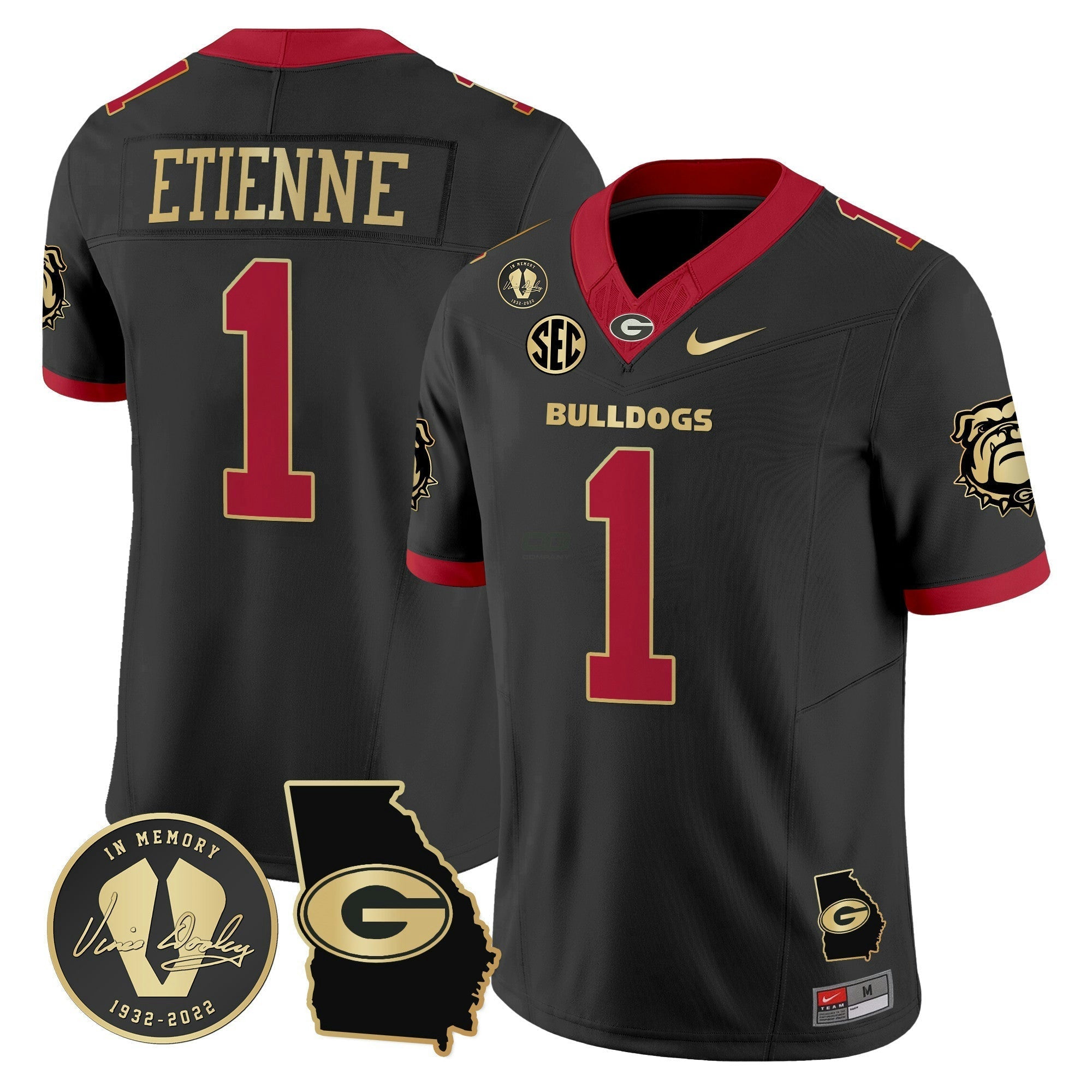 Camisa NCAA 2024 Vapor Limited Jersey V5 - Georgia Map