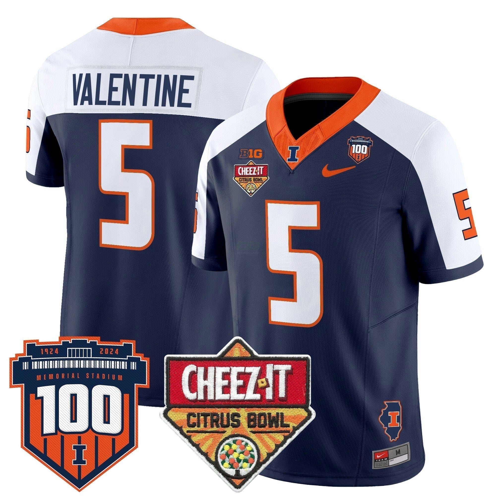 Camisa NCAA 2025 Cheez-It Citrus Bowl Patch Vapor Limited Jersey