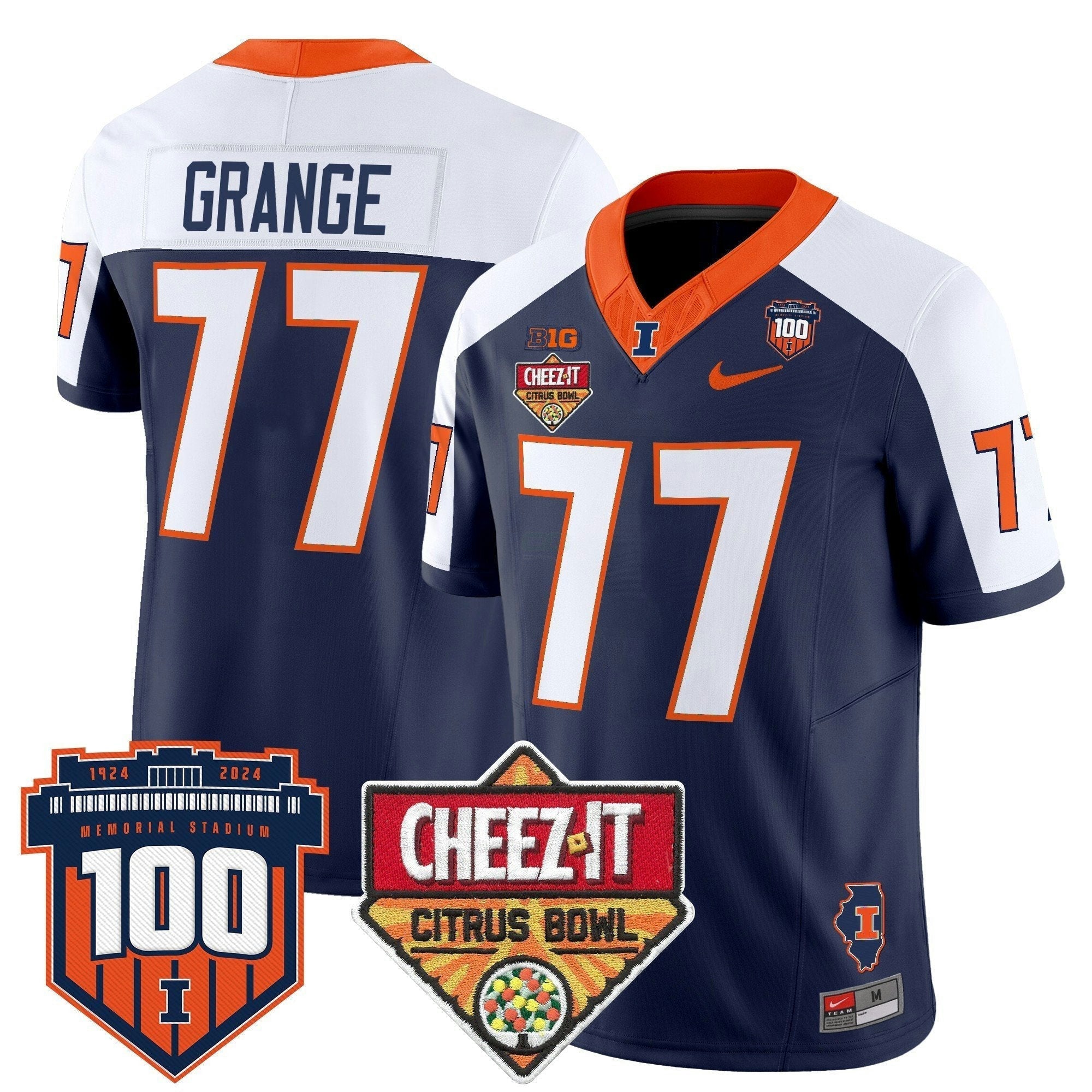 Camisa NCAA 2025 Cheez-It Citrus Bowl Patch Vapor Limited Jersey