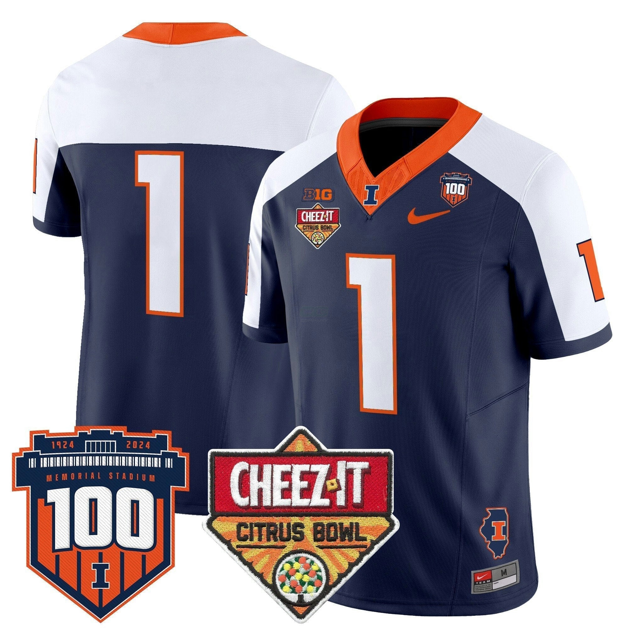 Camisa NCAA 2025 Cheez-It Citrus Bowl Patch Vapor Limited Jersey