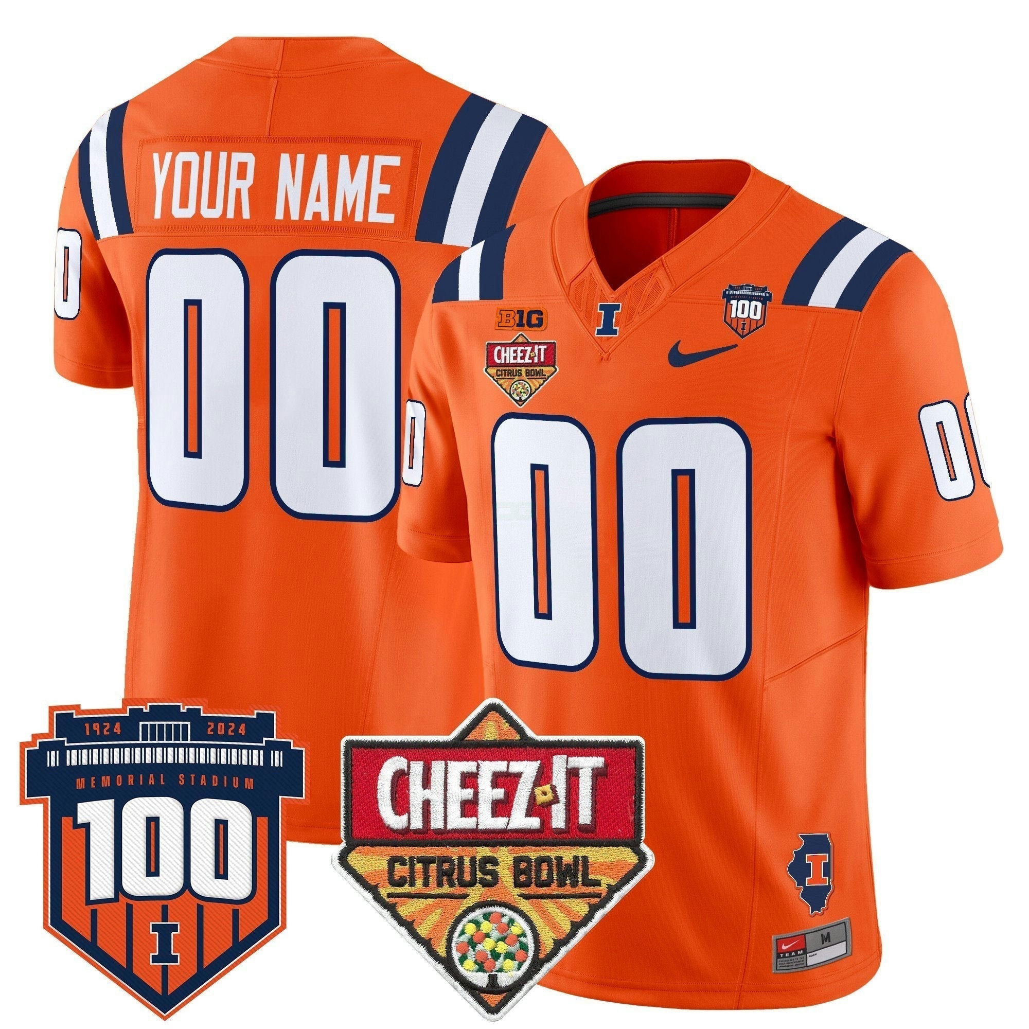 Camisa NCAA 2025 Cheez-It Citrus Bowl Patch Vapor Limited Jersey