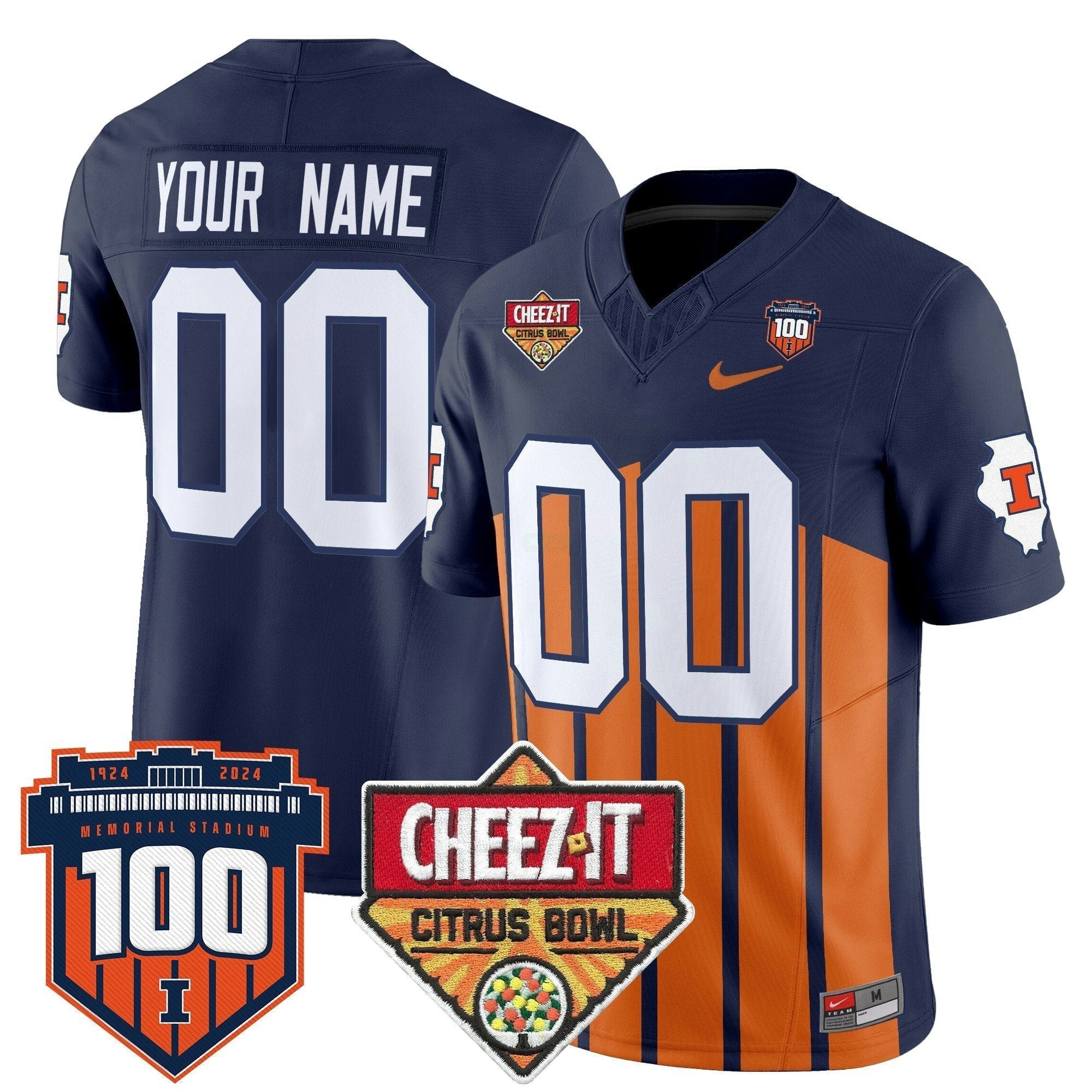 Camisa NCAA 2025 Cheez-It Citrus Bowl Patch Vapor Limited Jersey