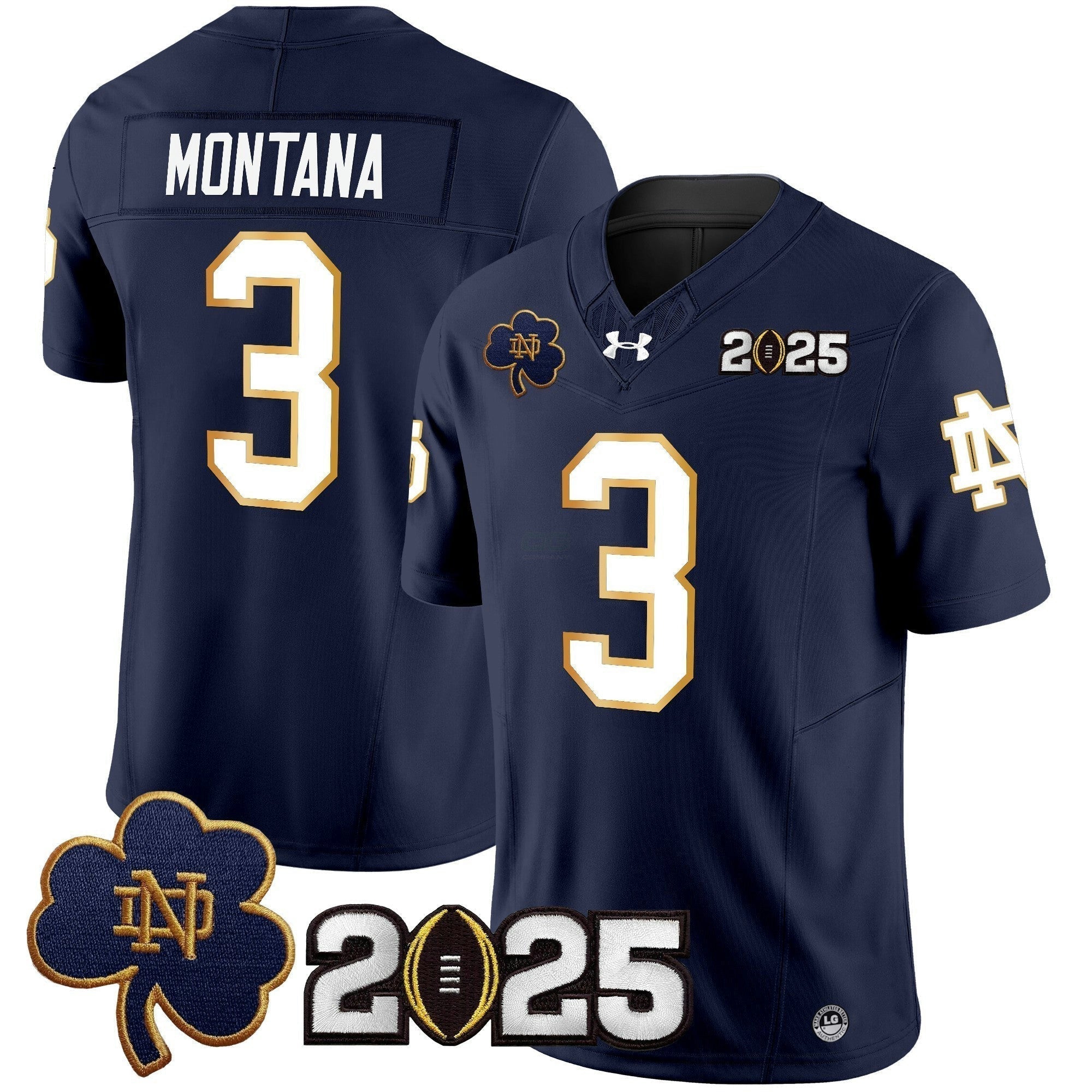 Camisa NCAA 2025 College Football Playoff Final Patch Vapor Limited Jersey