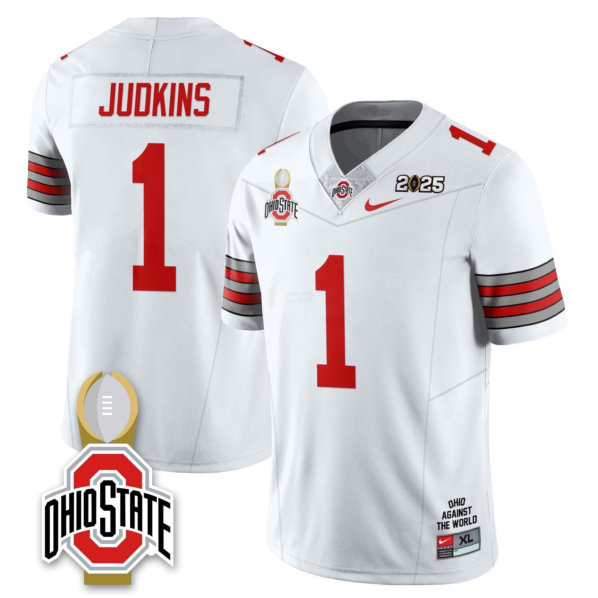 Camisa NCAA 2025 College Football Playoff Patch Heritage Stripe Jersey N10