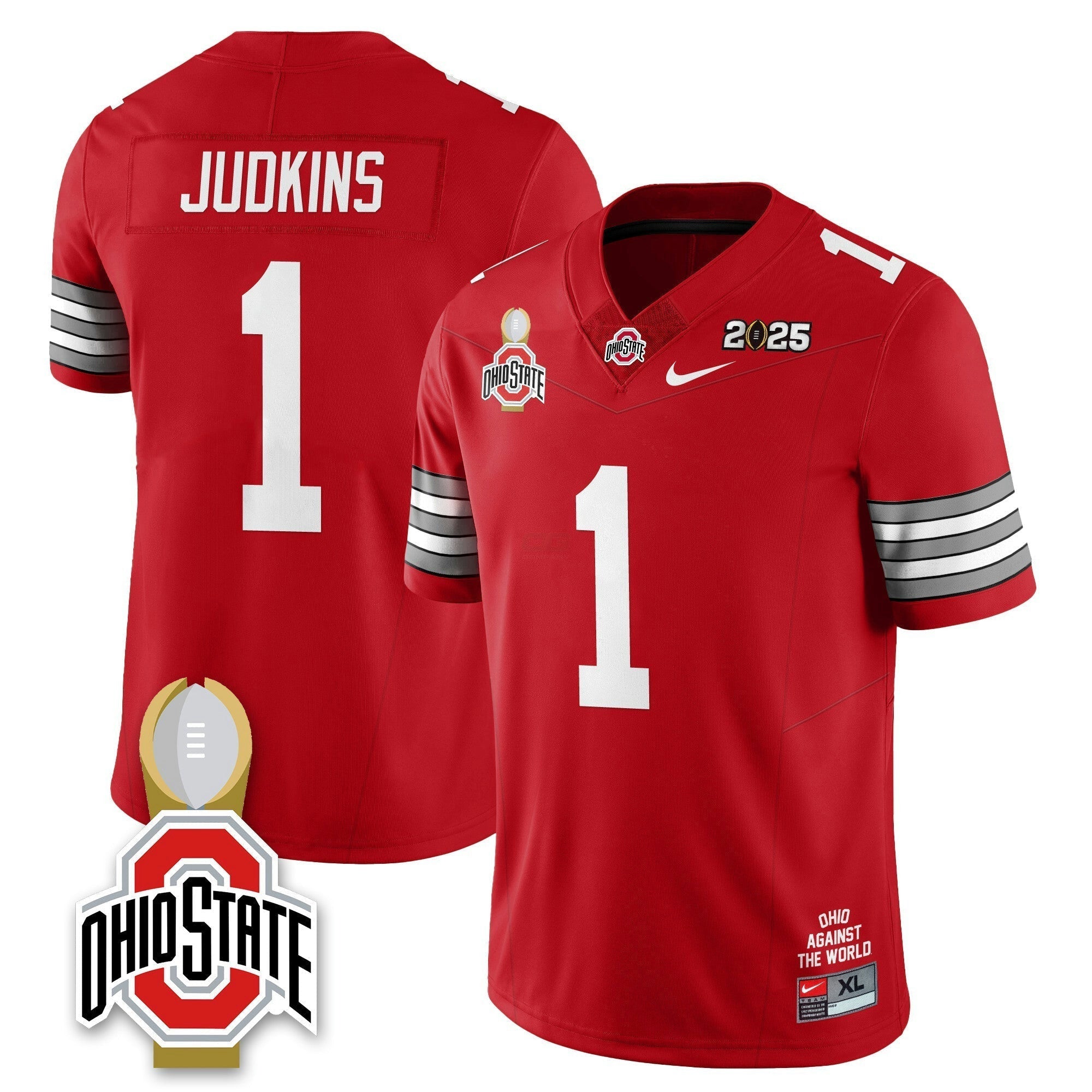 Camisa NCAA 2025 College Football Playoff Patch Heritage Stripe Jersey N10