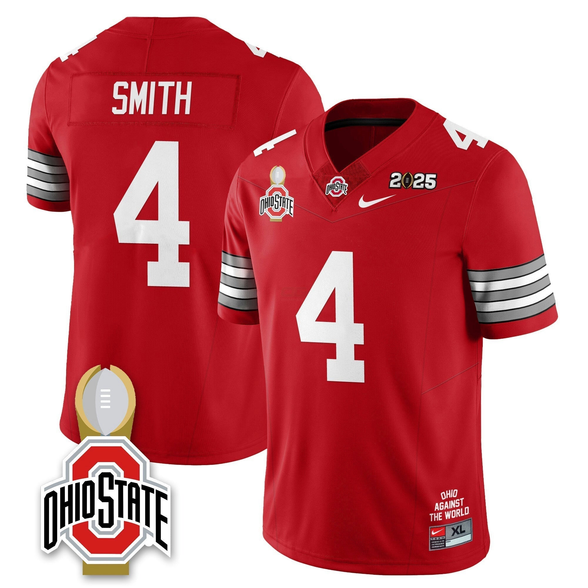 Camisa NCAA 2025 College Football Playoff Patch Heritage Stripe Jersey N10