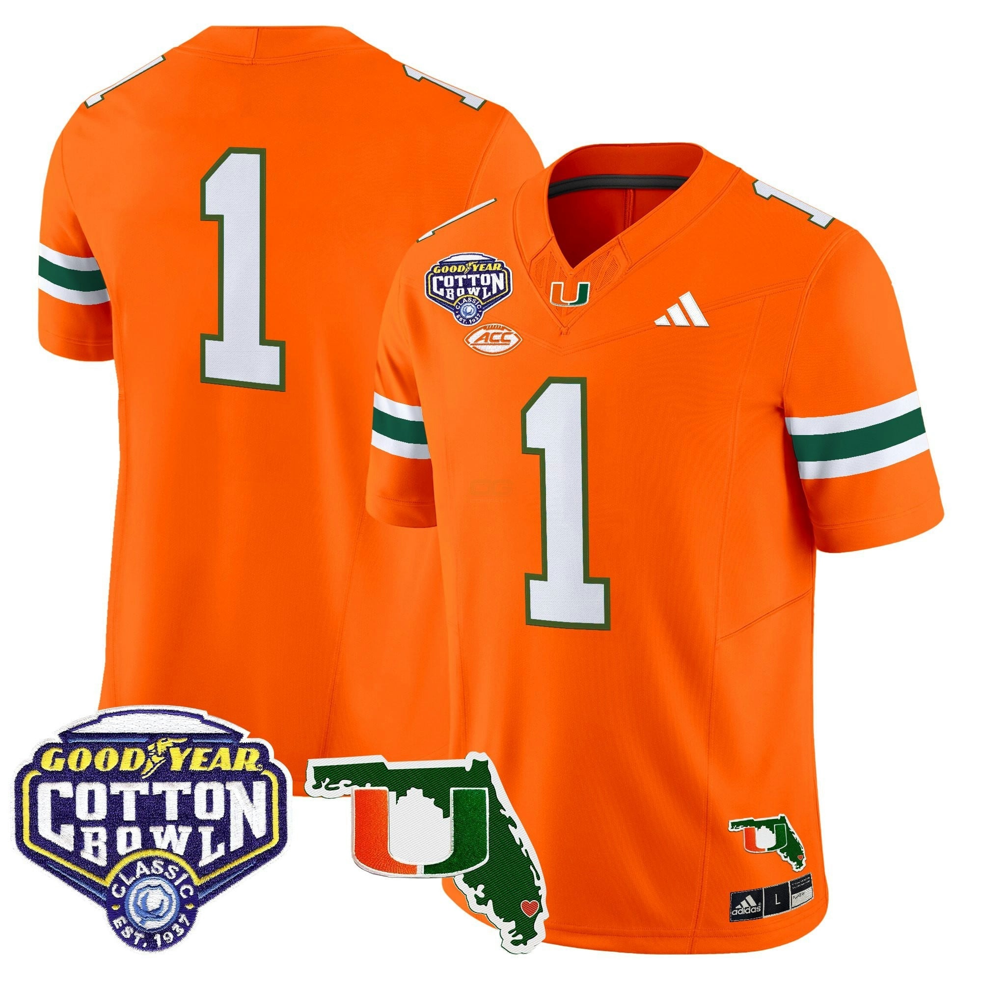 Camisa NCAA 2025 Cotton Bowl & Florida Patch Vapor Limited Jersey