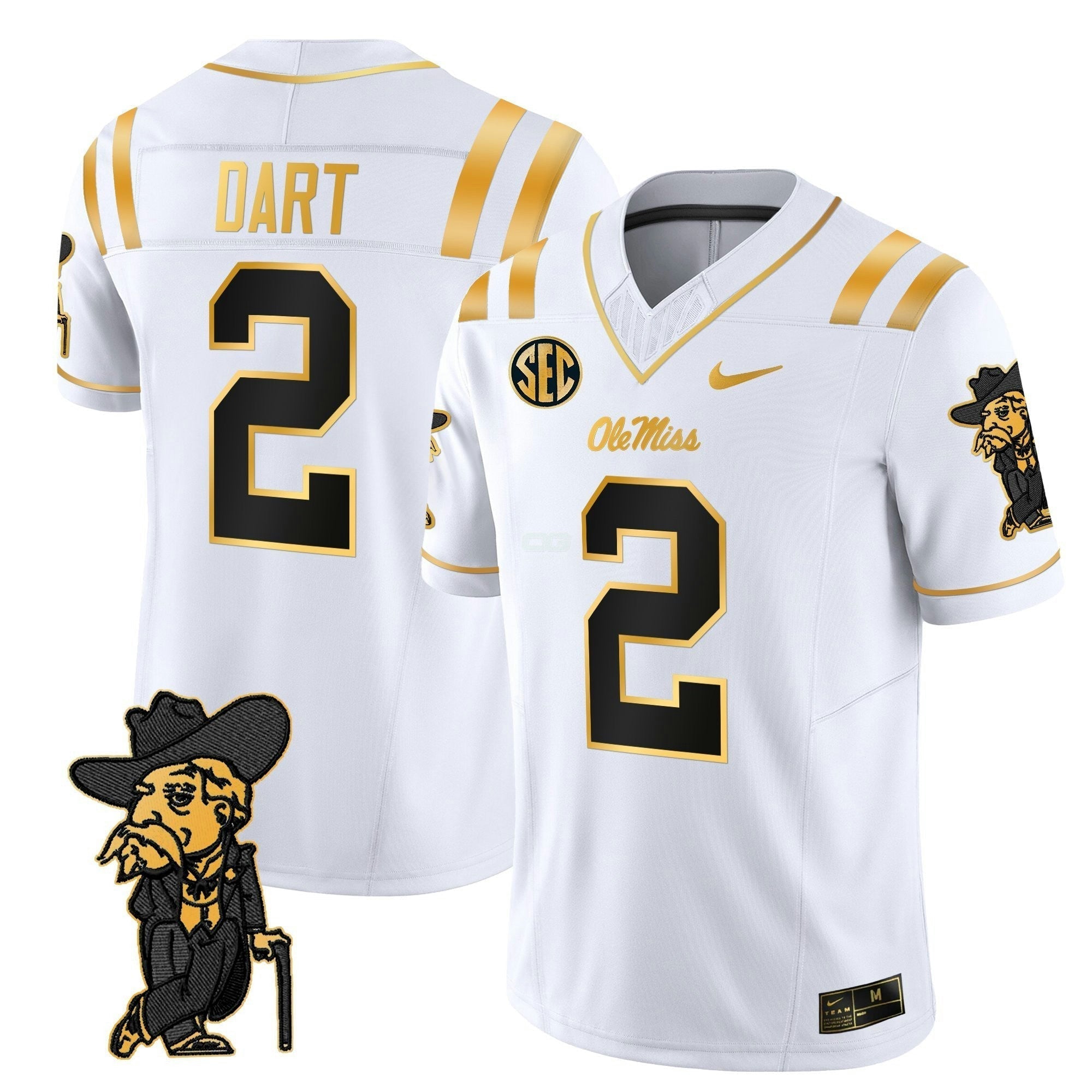 Camisa NCAA 2025 Dourada Vapor Limited Jersey