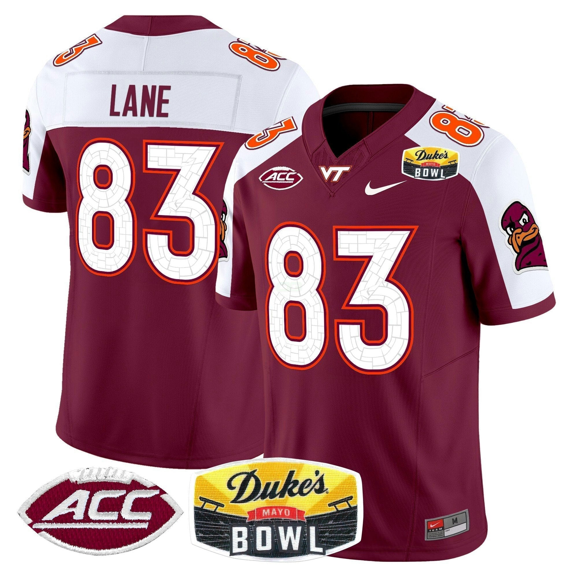 Camisa NCAA 2025 Duke's Mayo Bowl Patch Vapor Limited Jersey