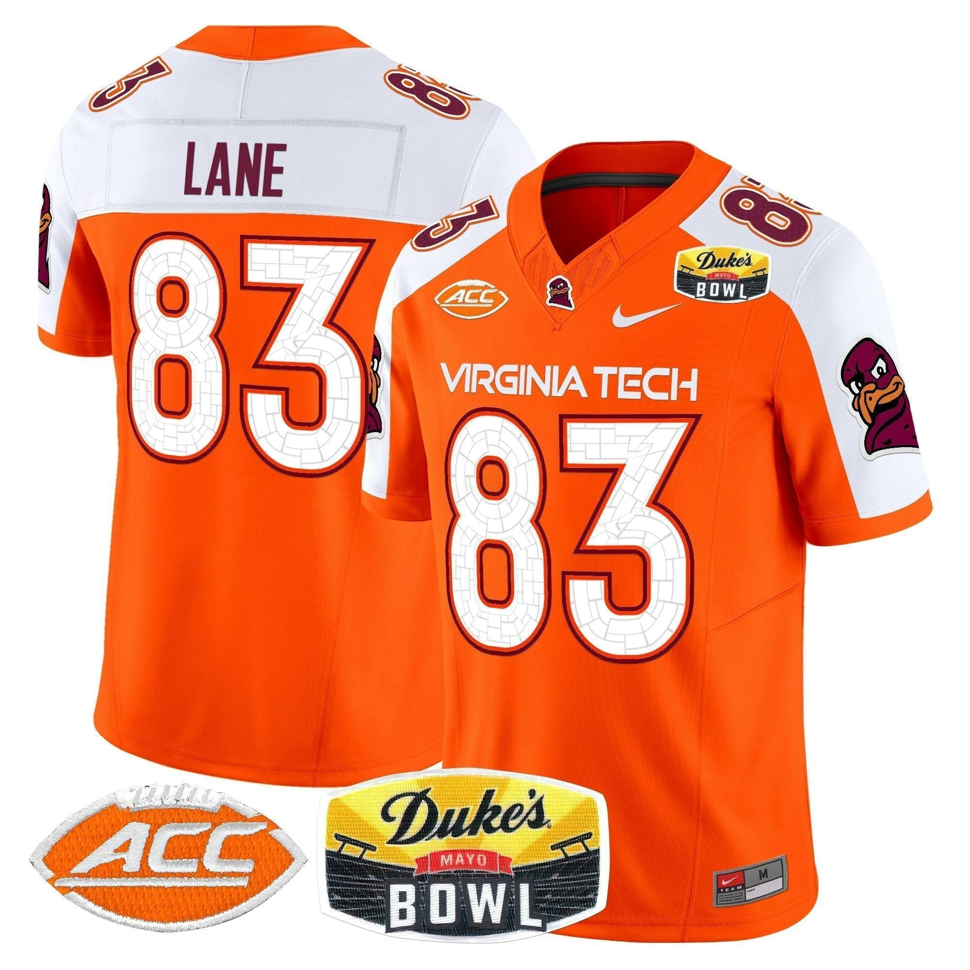 Camisa NCAA 2025 Duke's Mayo Bowl Patch Vapor Limited Jersey