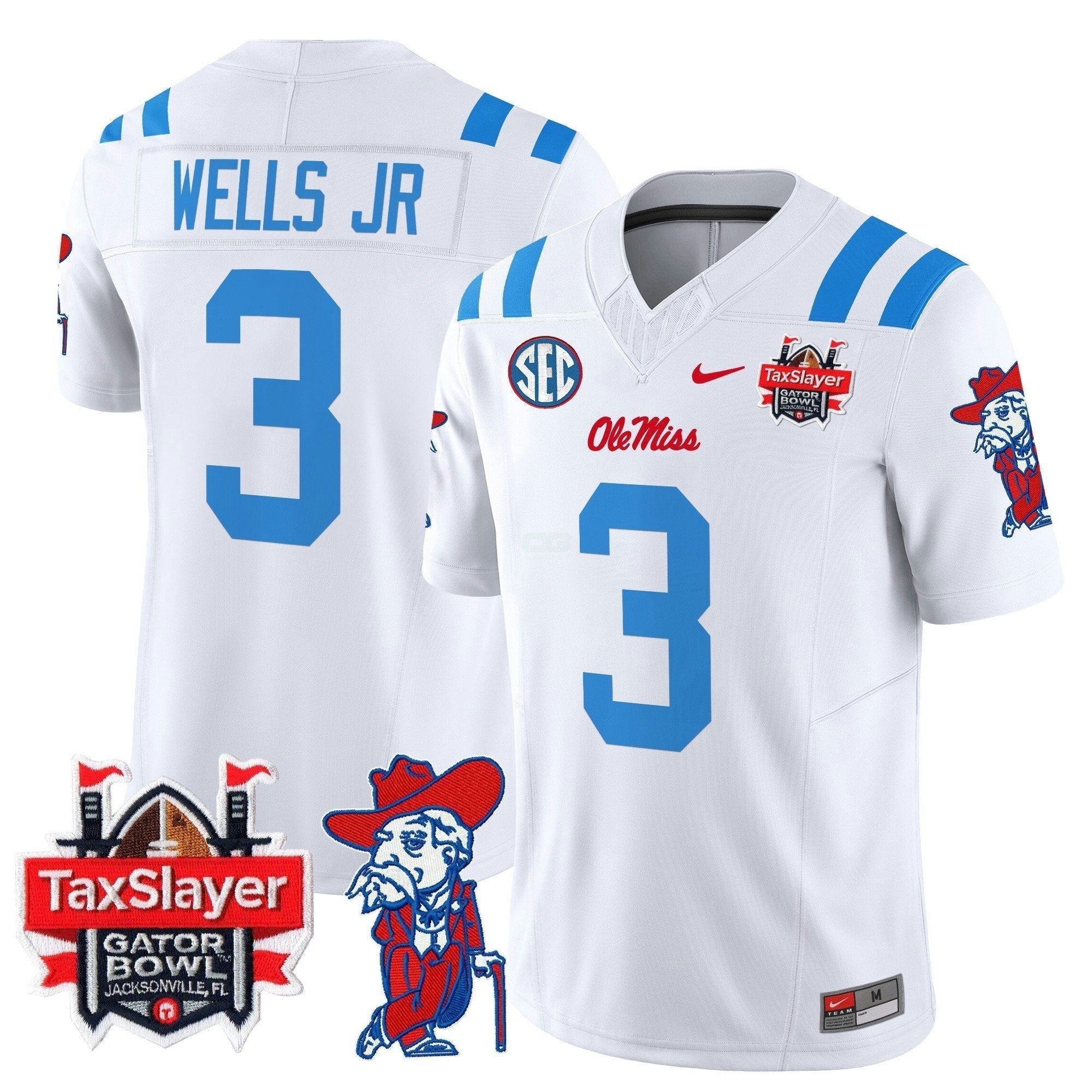 Camisa NCAA 2025 Gator Bowl Patch Vapor Limited Jersey