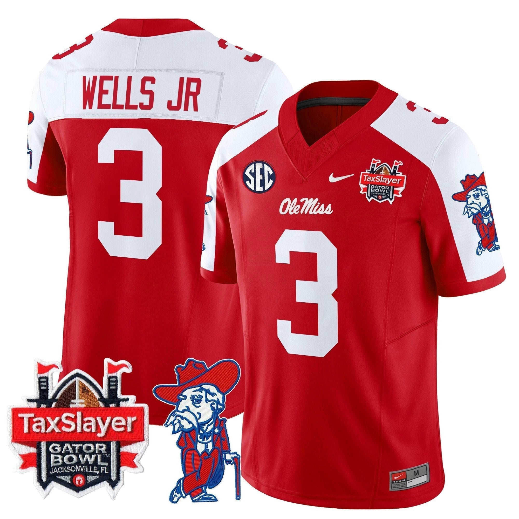 Camisa NCAA 2025 Gator Bowl Patch Vapor Limited Jersey
