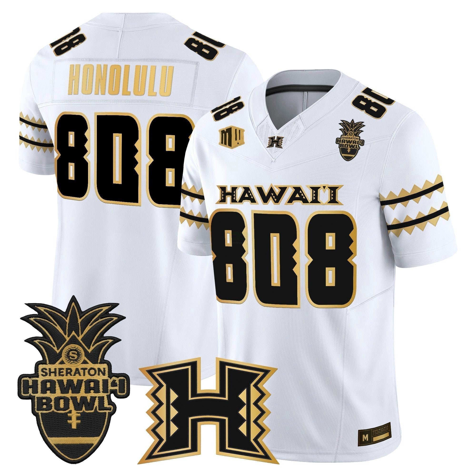 Camisa NCAA 2025 Hawai'i Bowl Gold Vapor Limited Jersey