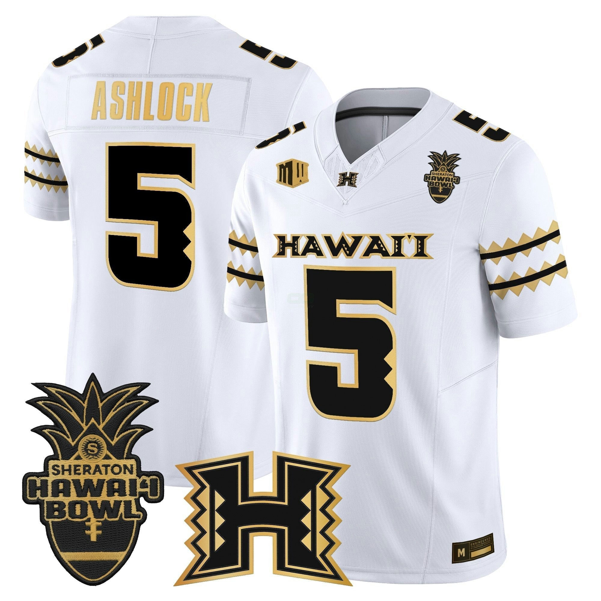 Camisa NCAA 2025 Hawai'i Bowl Gold Vapor Limited Jersey