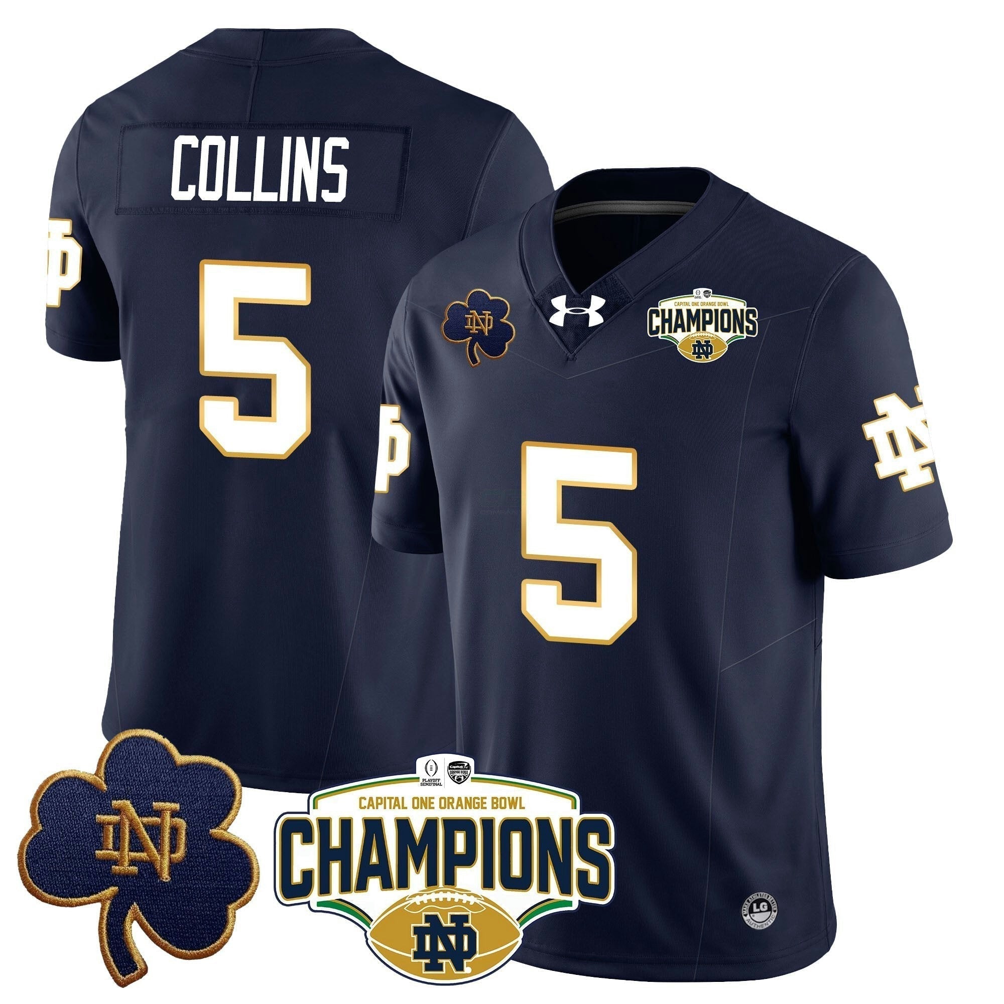 Camisa NCAA 2025 Laranja Bowl Champions Jersey N5