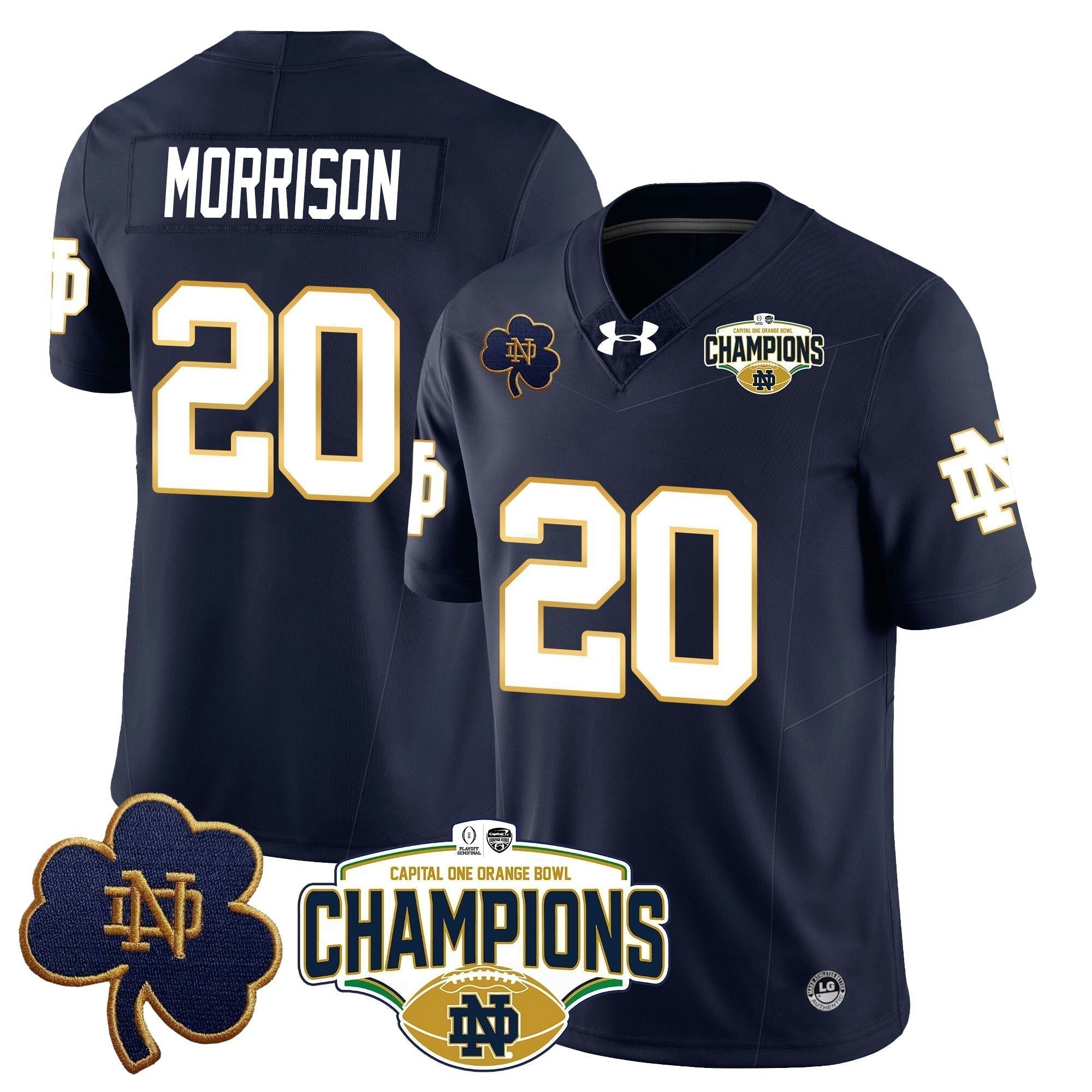 Camisa NCAA 2025 Laranja Bowl Champions Jersey N5
