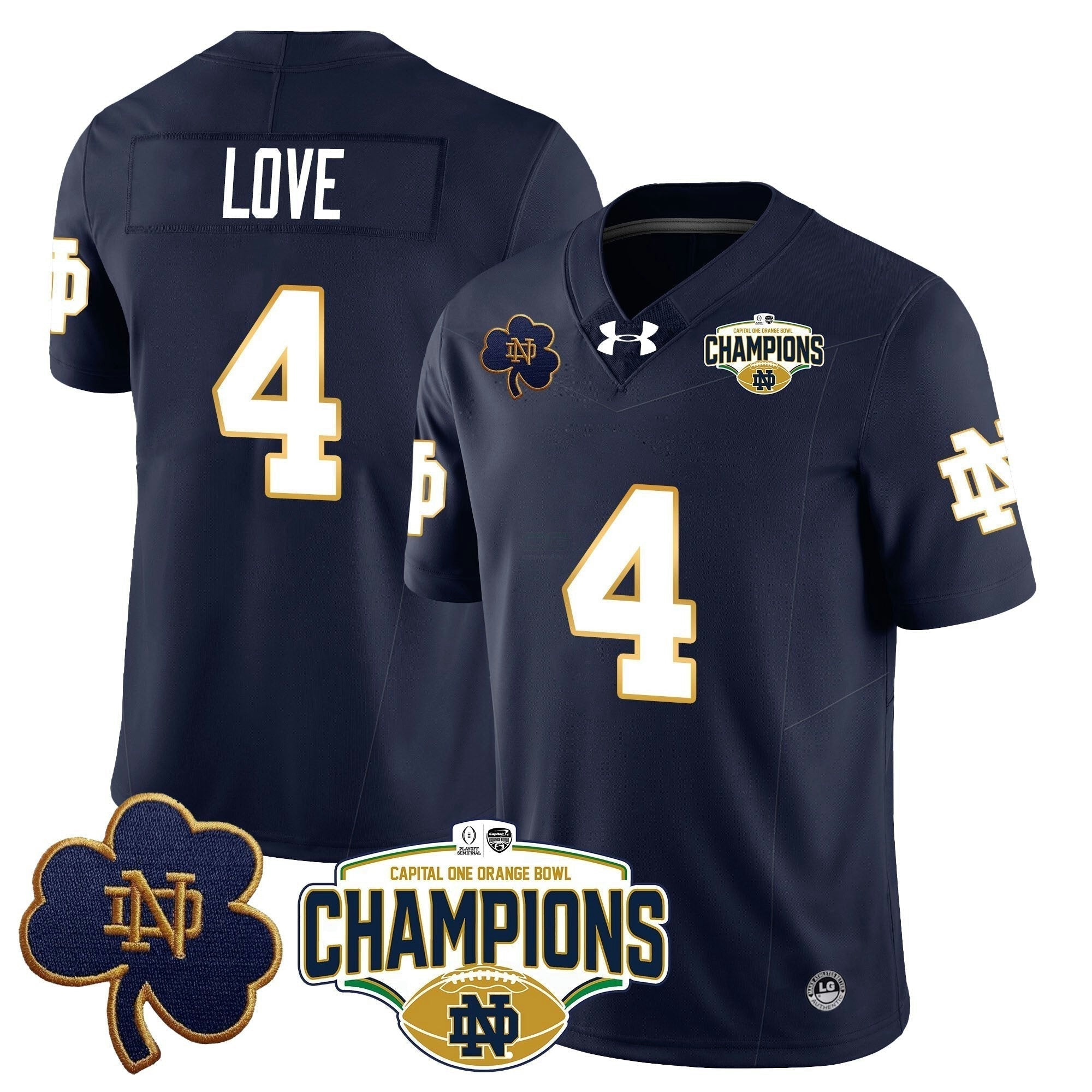 Camisa NCAA 2025 Laranja Bowl Champions Jersey N5
