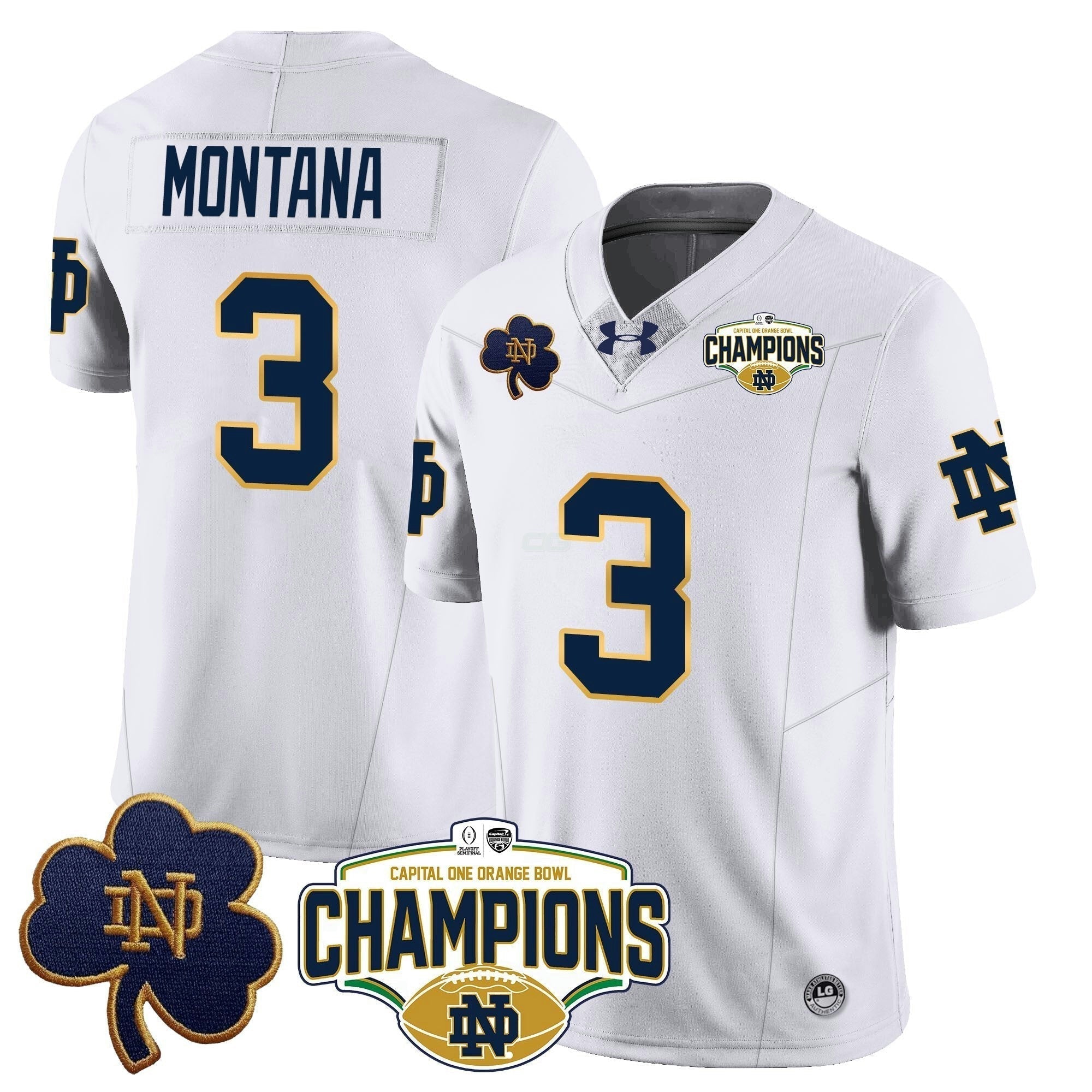 Camisa NCAA 2025 Laranja Bowl Champions Jersey N5