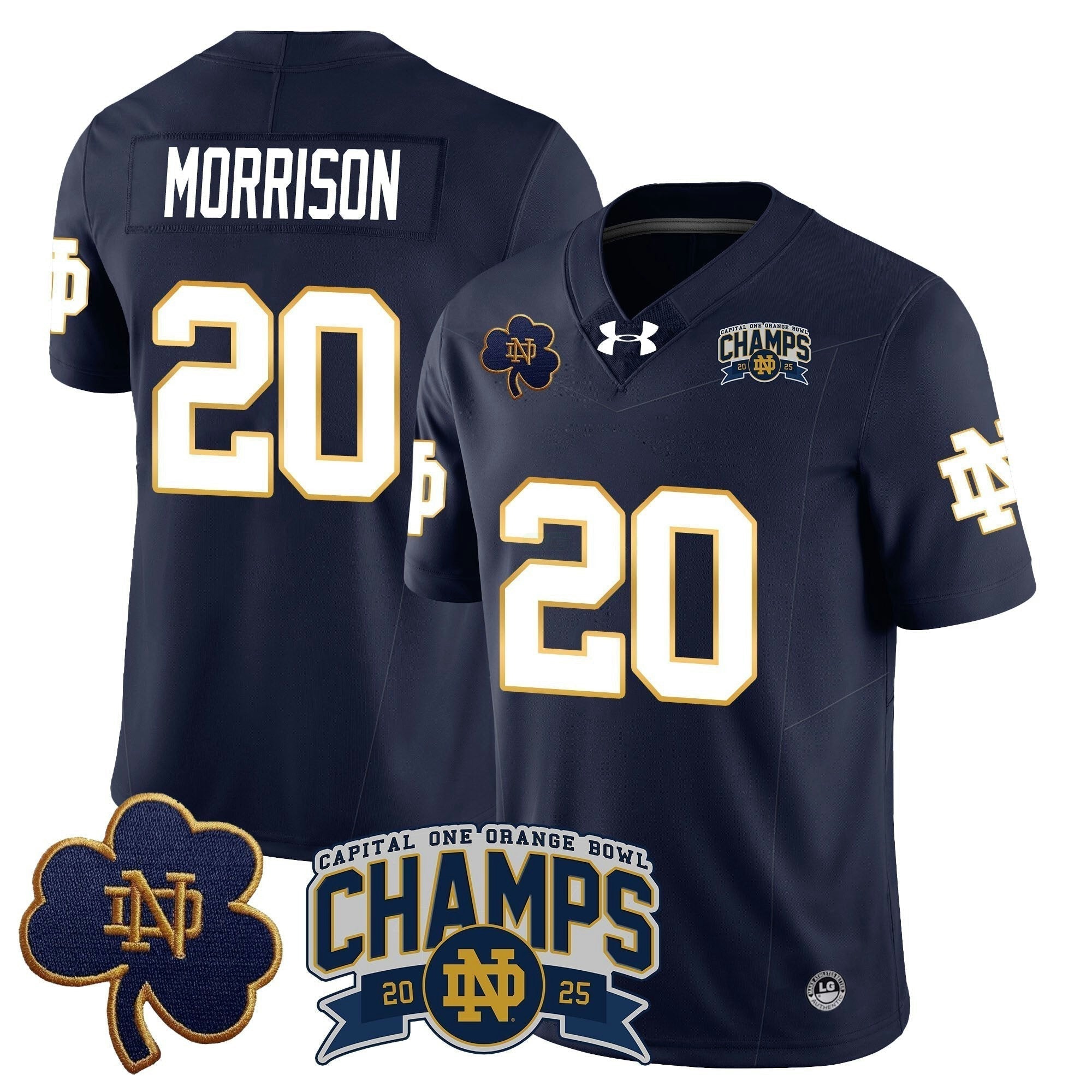 Camisa NCAA 2025 Laranja Bowl Champions Jersey N6