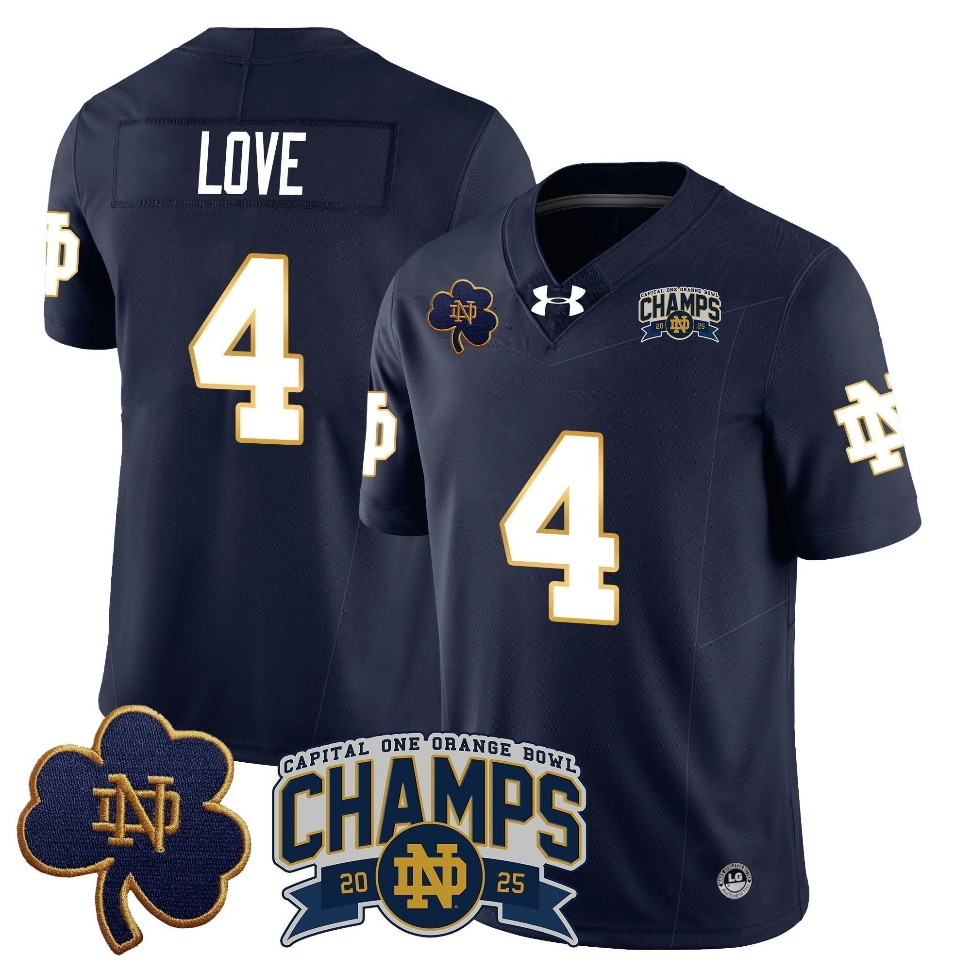 Camisa NCAA 2025 Laranja Bowl Champions Jersey N6