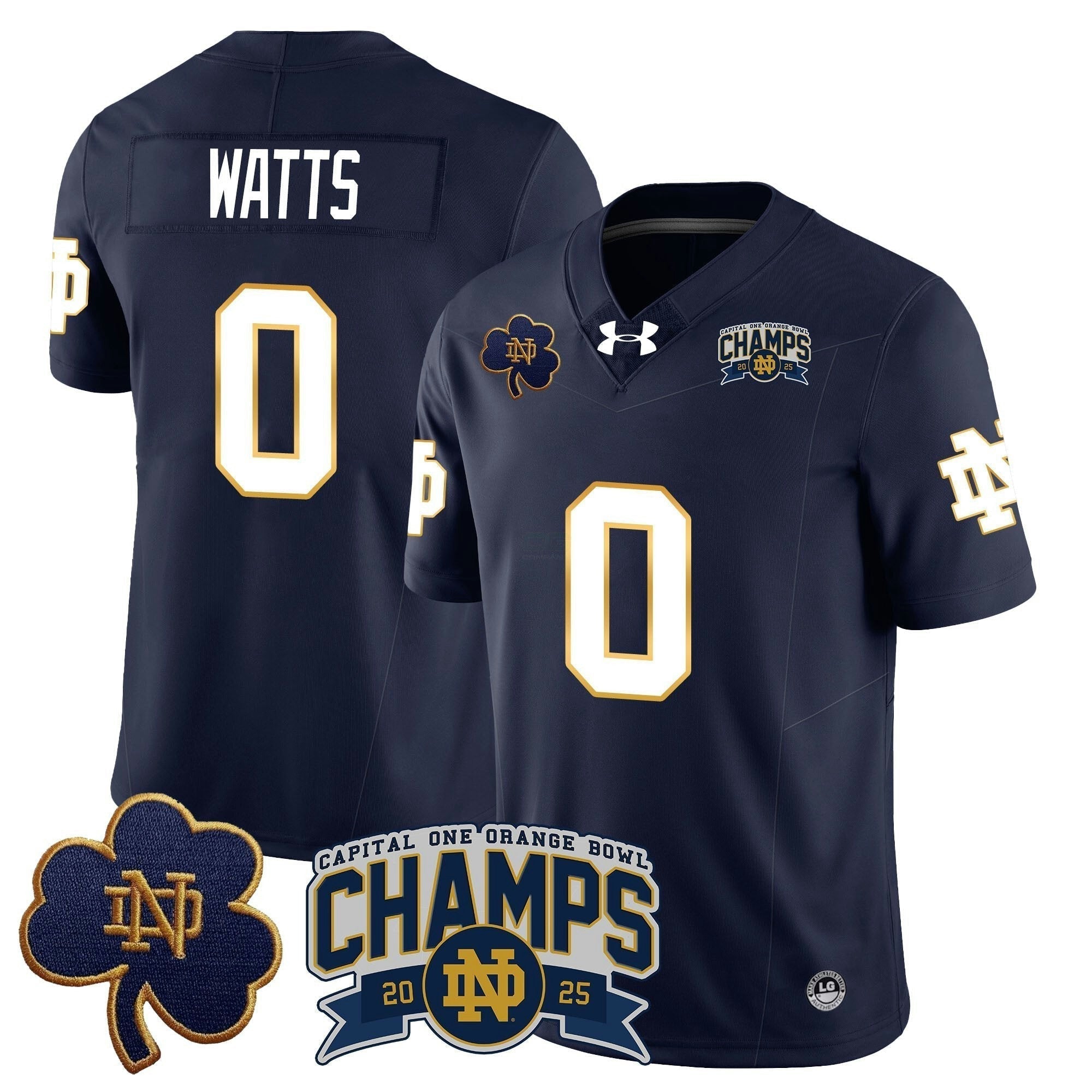 Camisa NCAA 2025 Laranja Bowl Champions Jersey N6