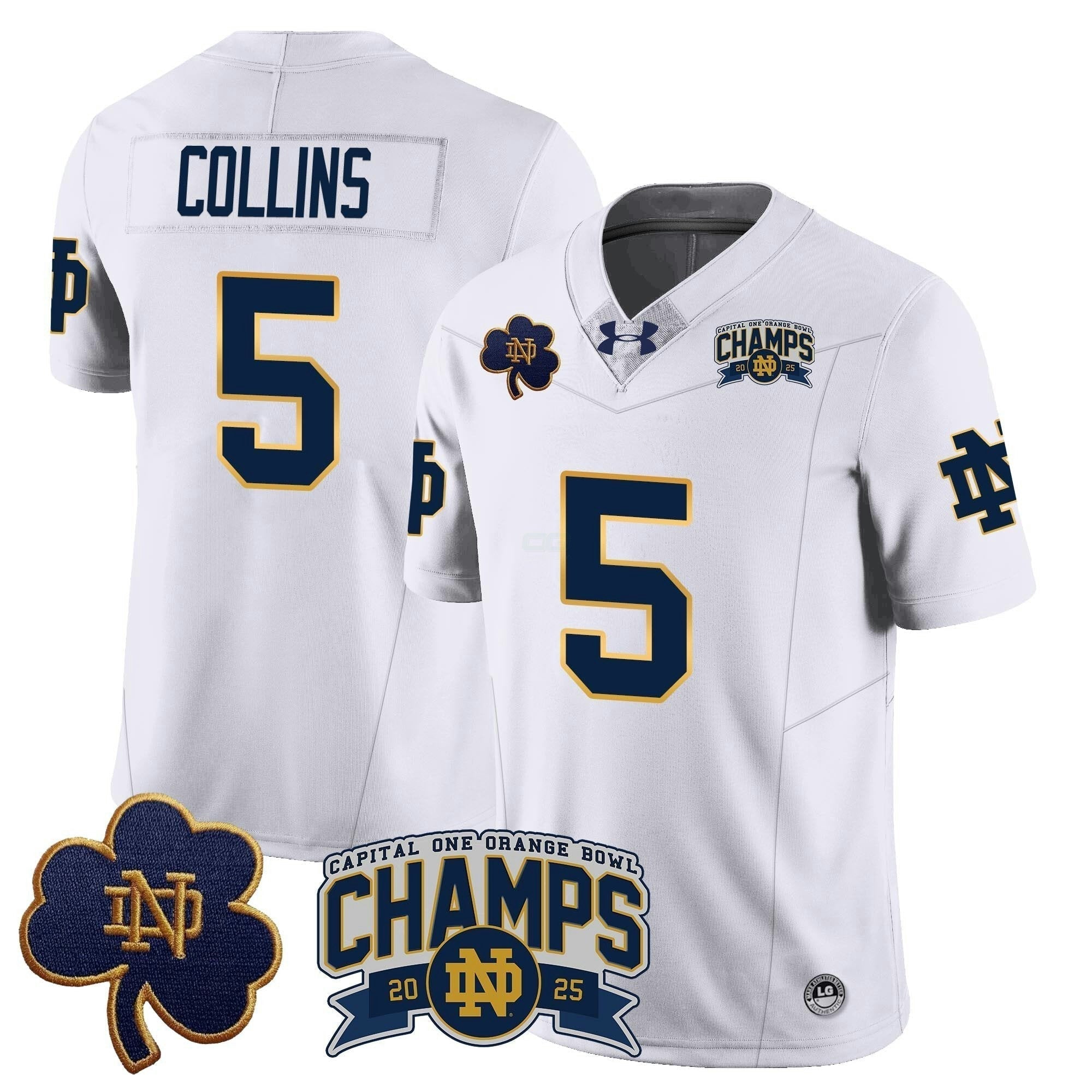 Camisa NCAA 2025 Laranja Bowl Champions Jersey N6