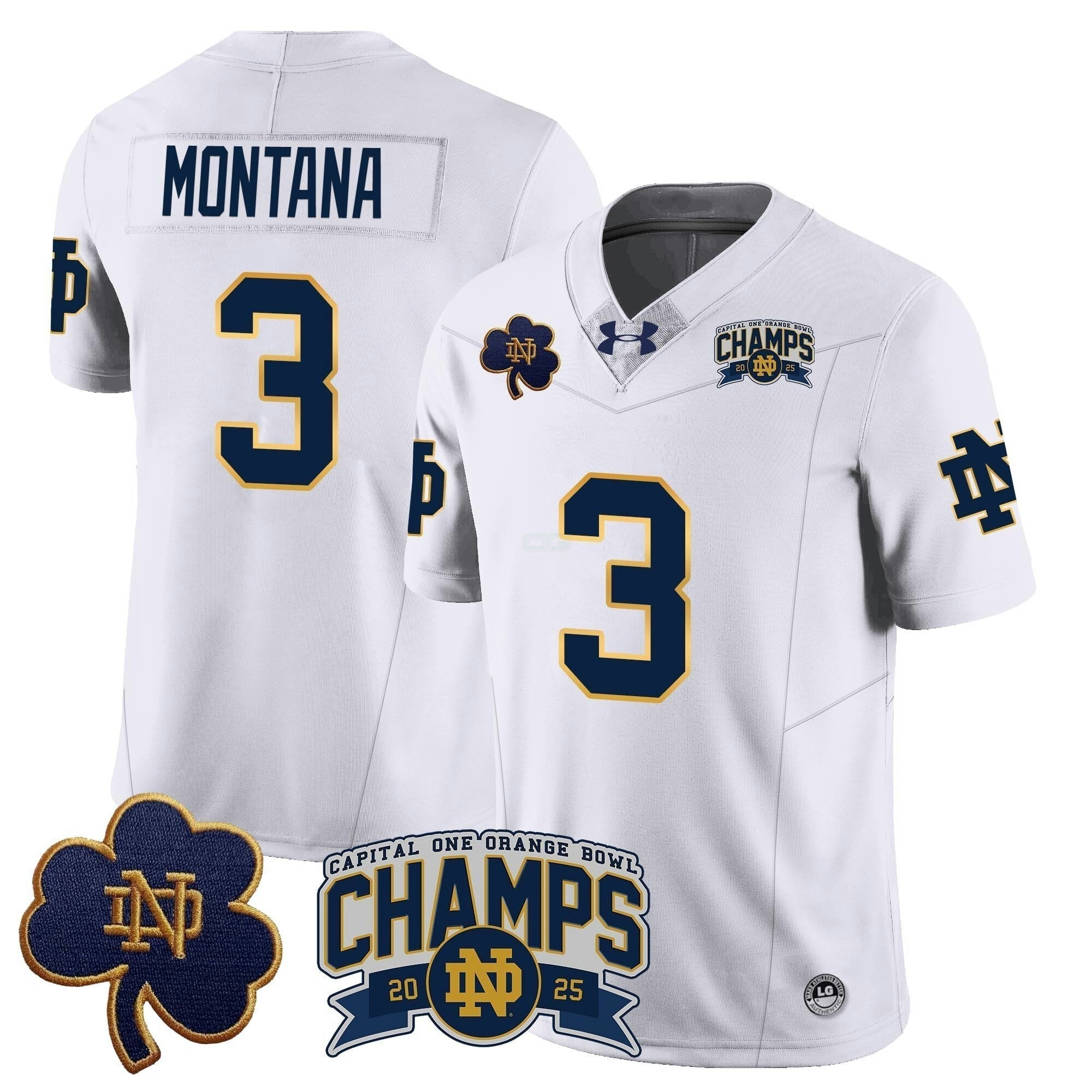 Camisa NCAA 2025 Laranja Bowl Champions Jersey N6