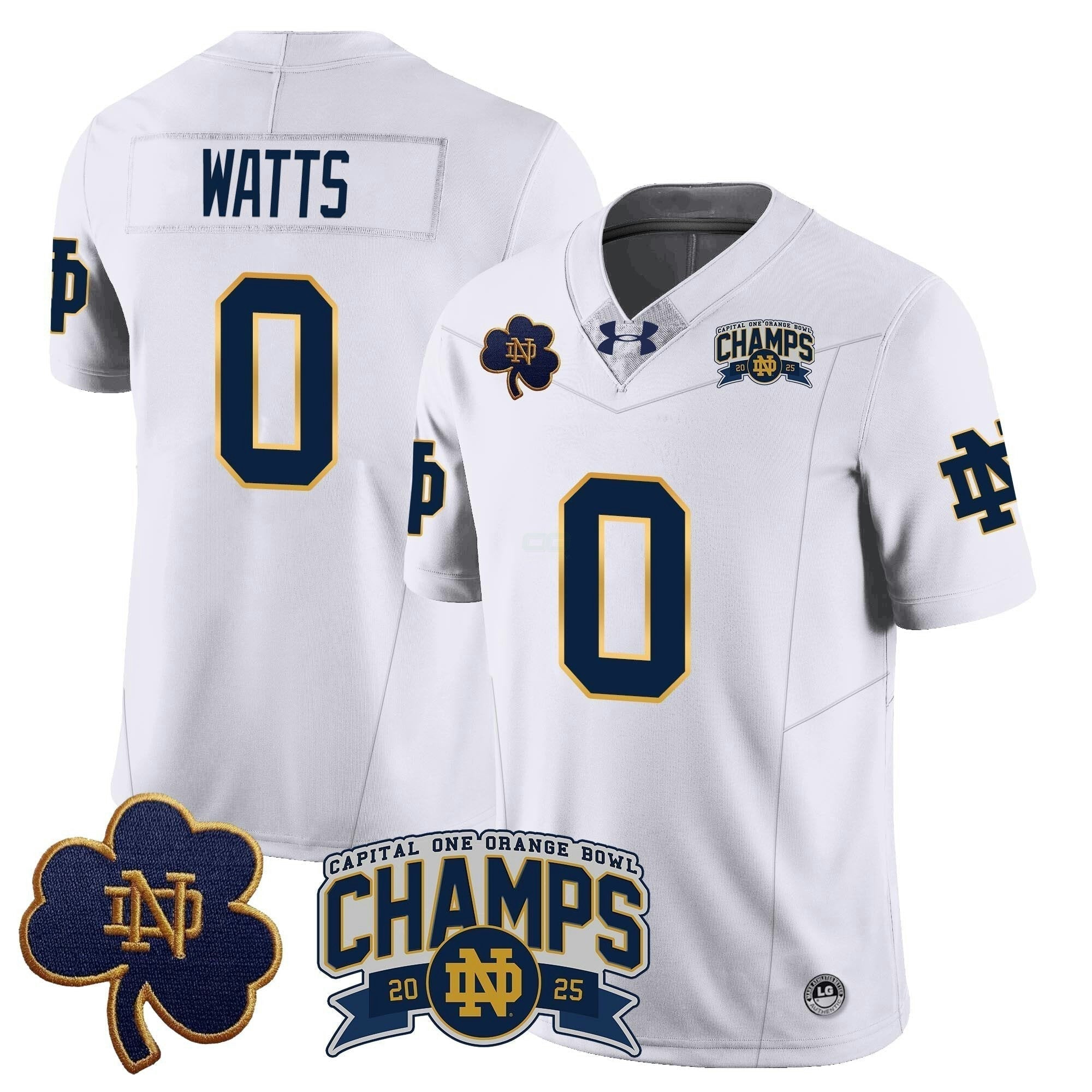 Camisa NCAA 2025 Laranja Bowl Champions Jersey N6