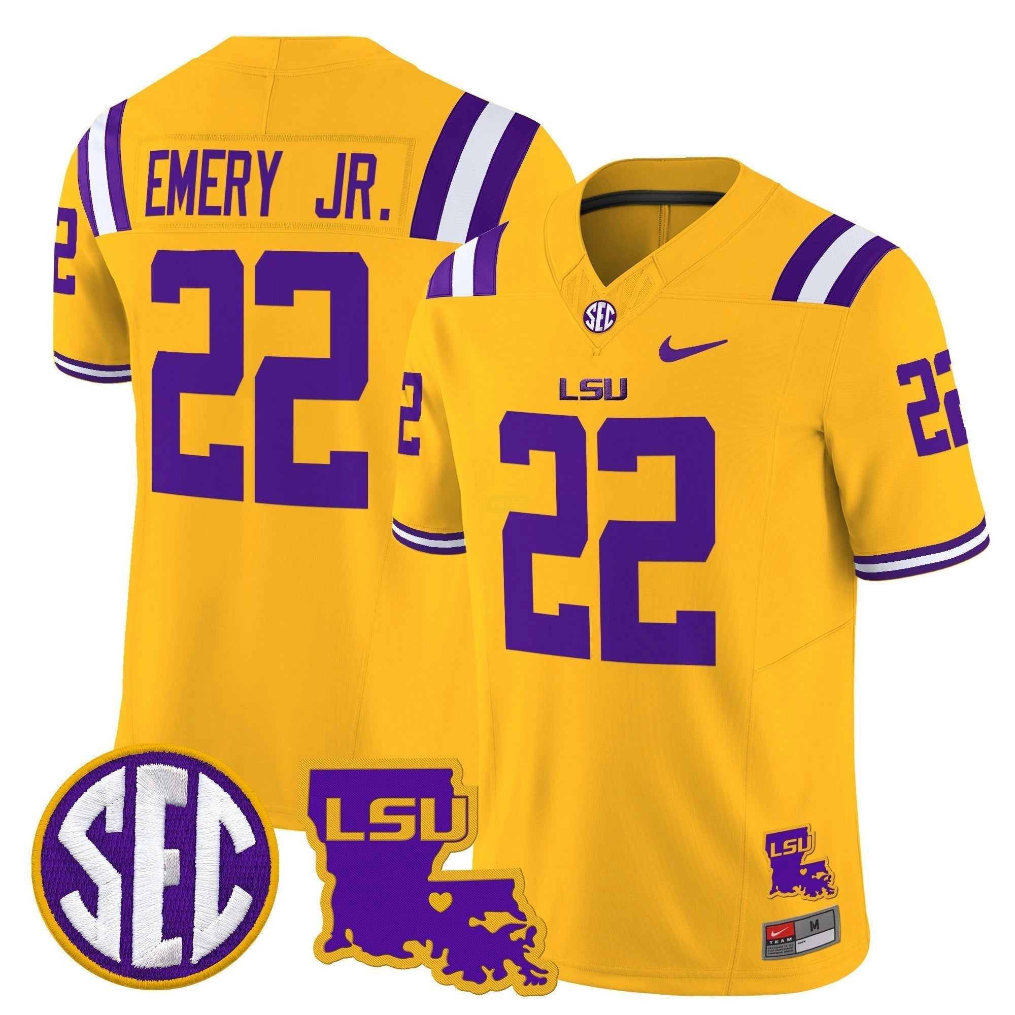 Camisa NCAA 2025 Louisiana Patch Vapor Limited Jersey