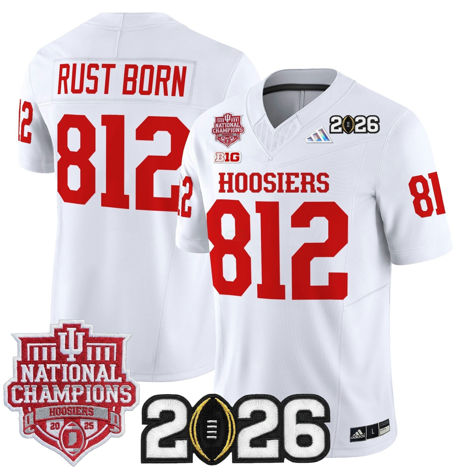 Camisa NCAA 2025 National Champions & 2026 College Football Playoff Final Patch Vapor Limited Jersey
