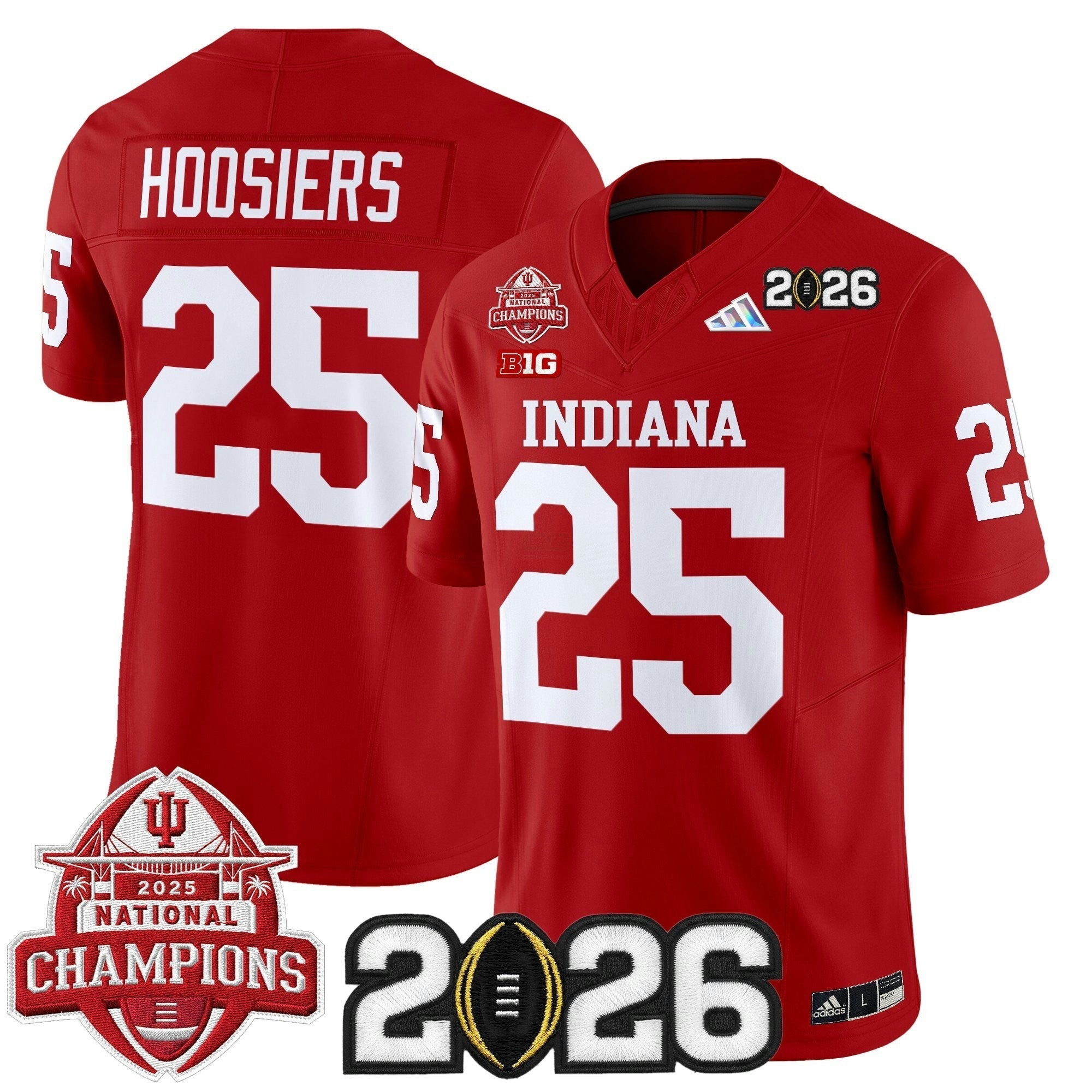 Camisa NCAA 2025 National Champions & 2026 College Football Playoff Final Patch Vapor Limited Jersey V2