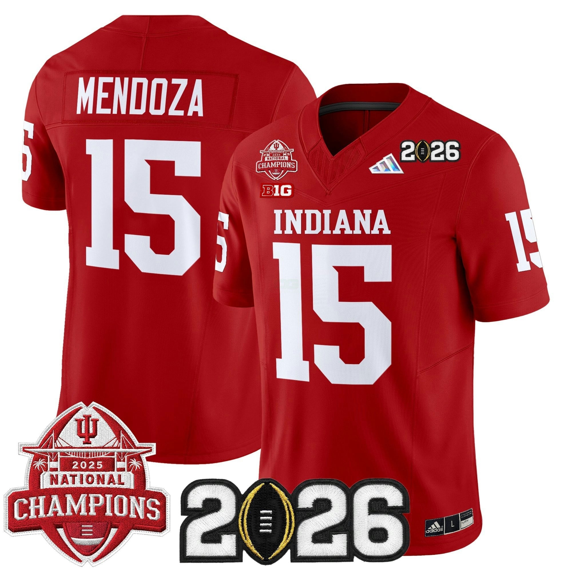 Camisa NCAA 2025 National Champions & 2026 College Football Playoff Final Patch Vapor Limited Jersey V2