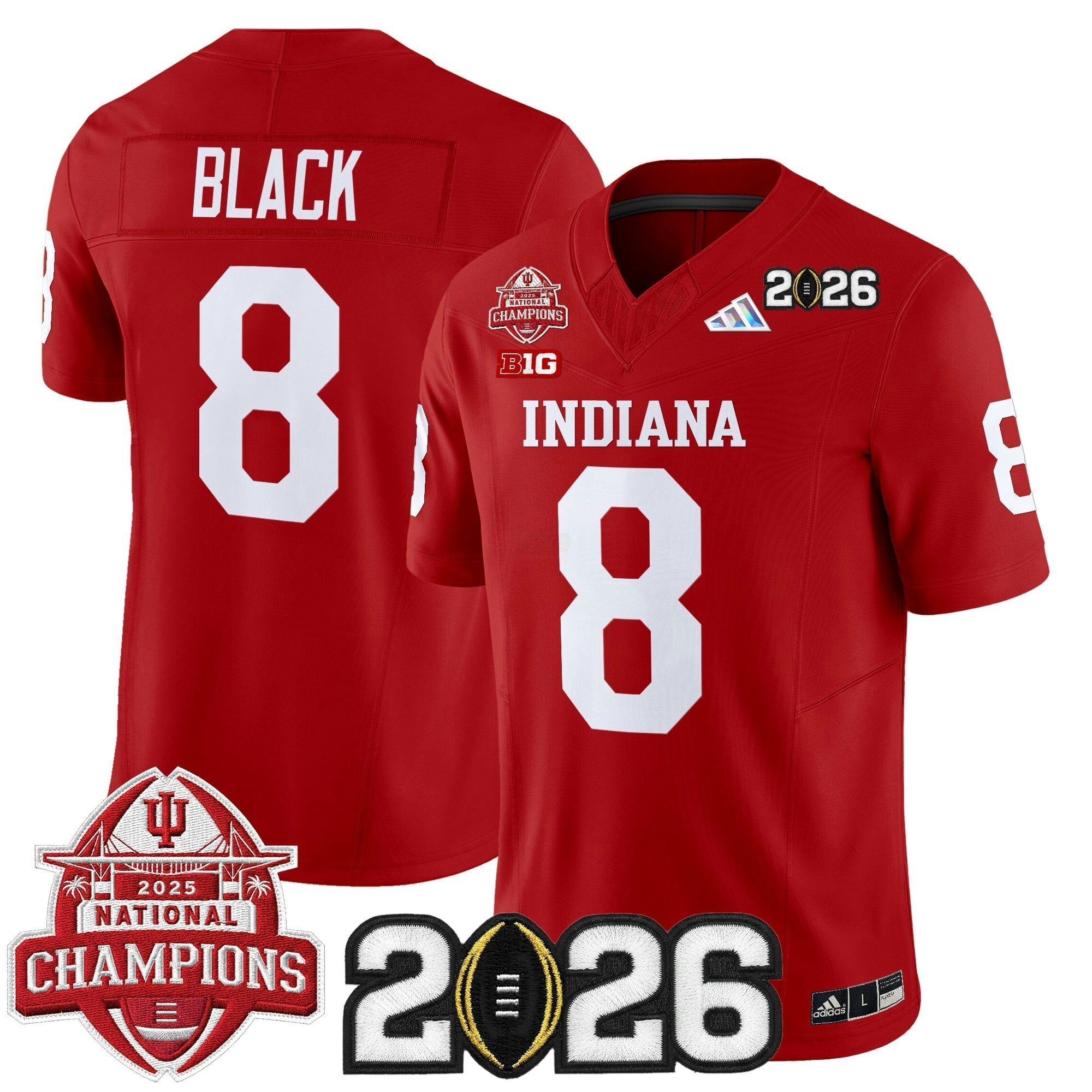Camisa NCAA 2025 National Champions & 2026 College Football Playoff Final Patch Vapor Limited Jersey V2