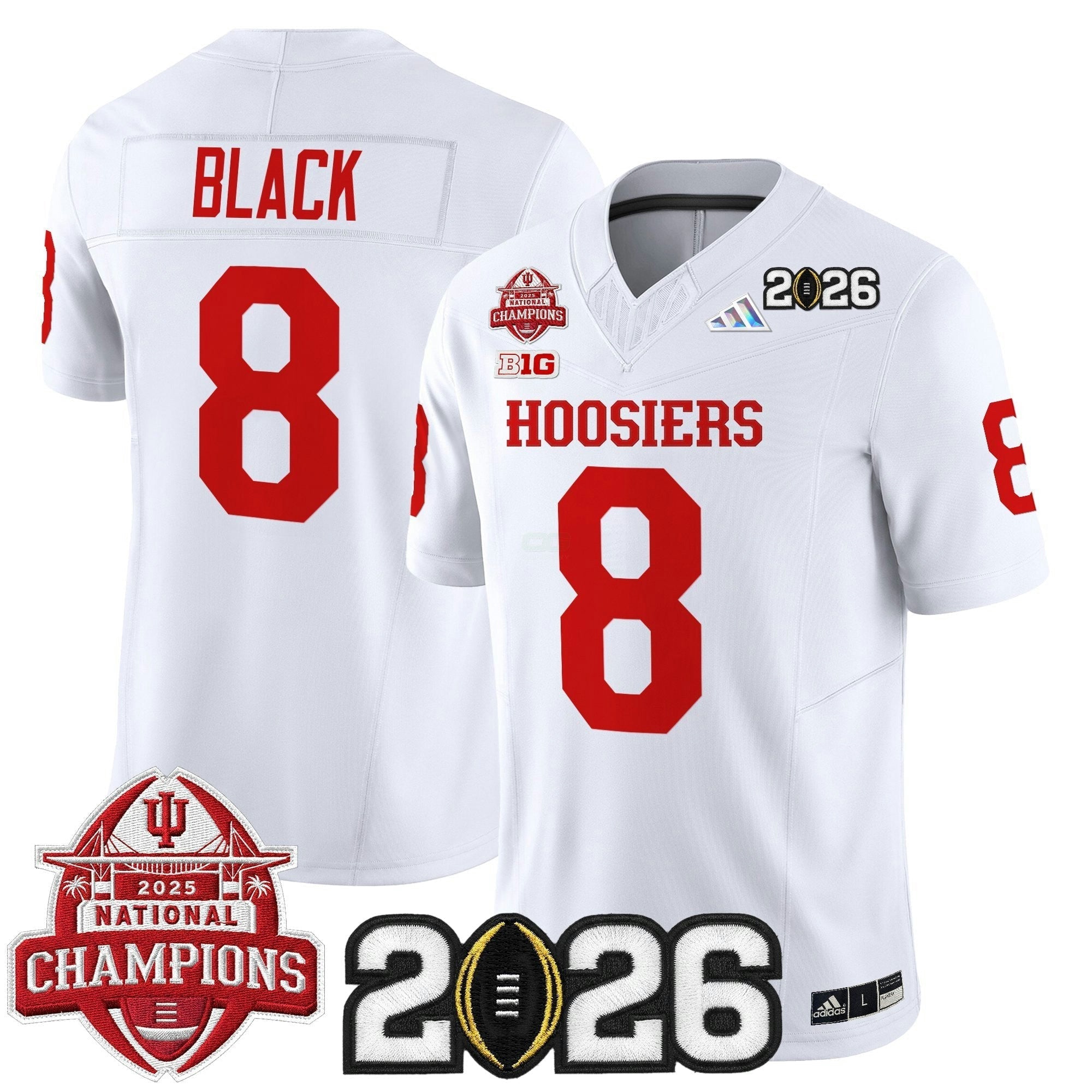 Camisa NCAA 2025 National Champions & 2026 College Football Playoff Final Patch Vapor Limited Jersey V2