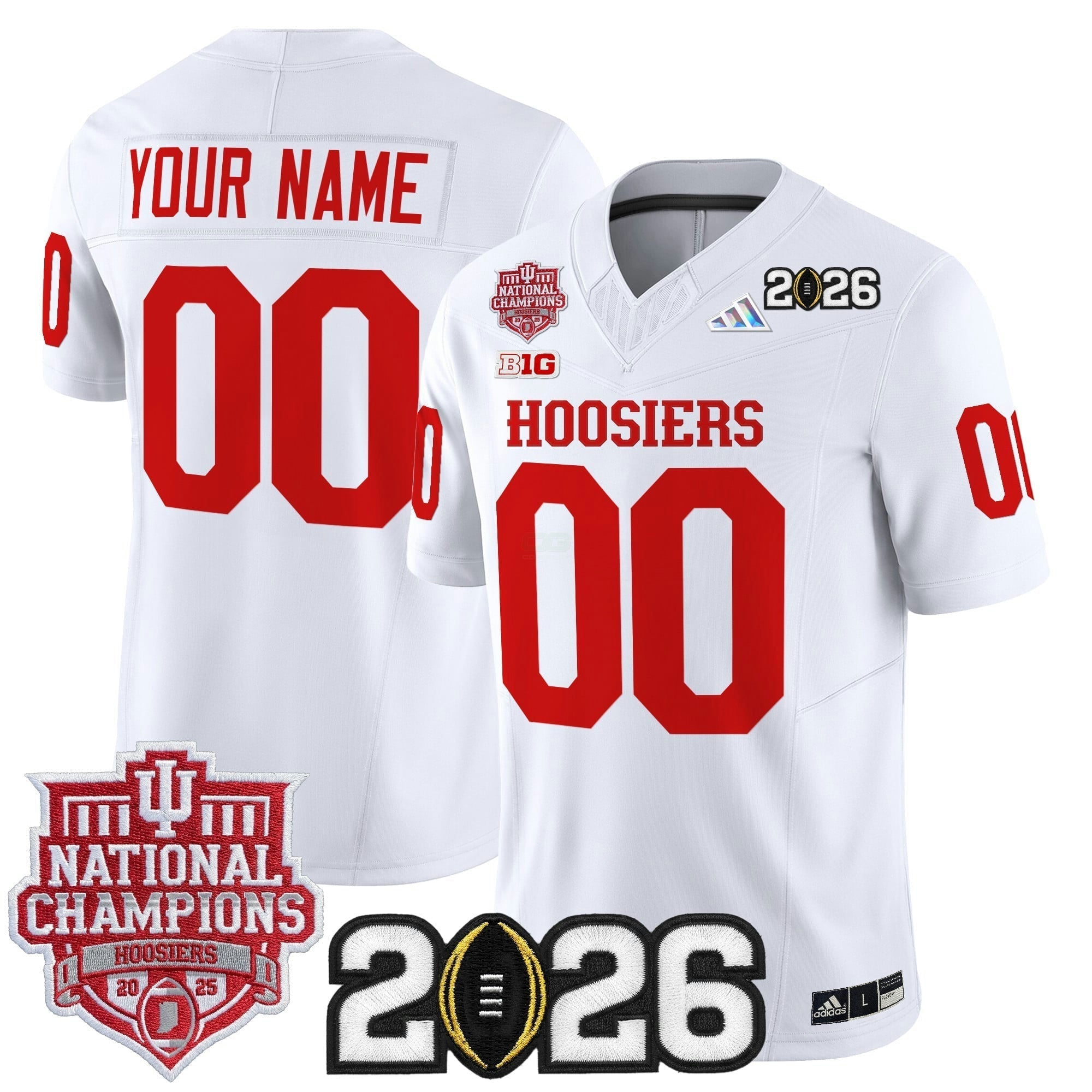 Camisa NCAA 2025 National Champions & 2026 College Football Playoff Final Patch Vapor Limited Jersey