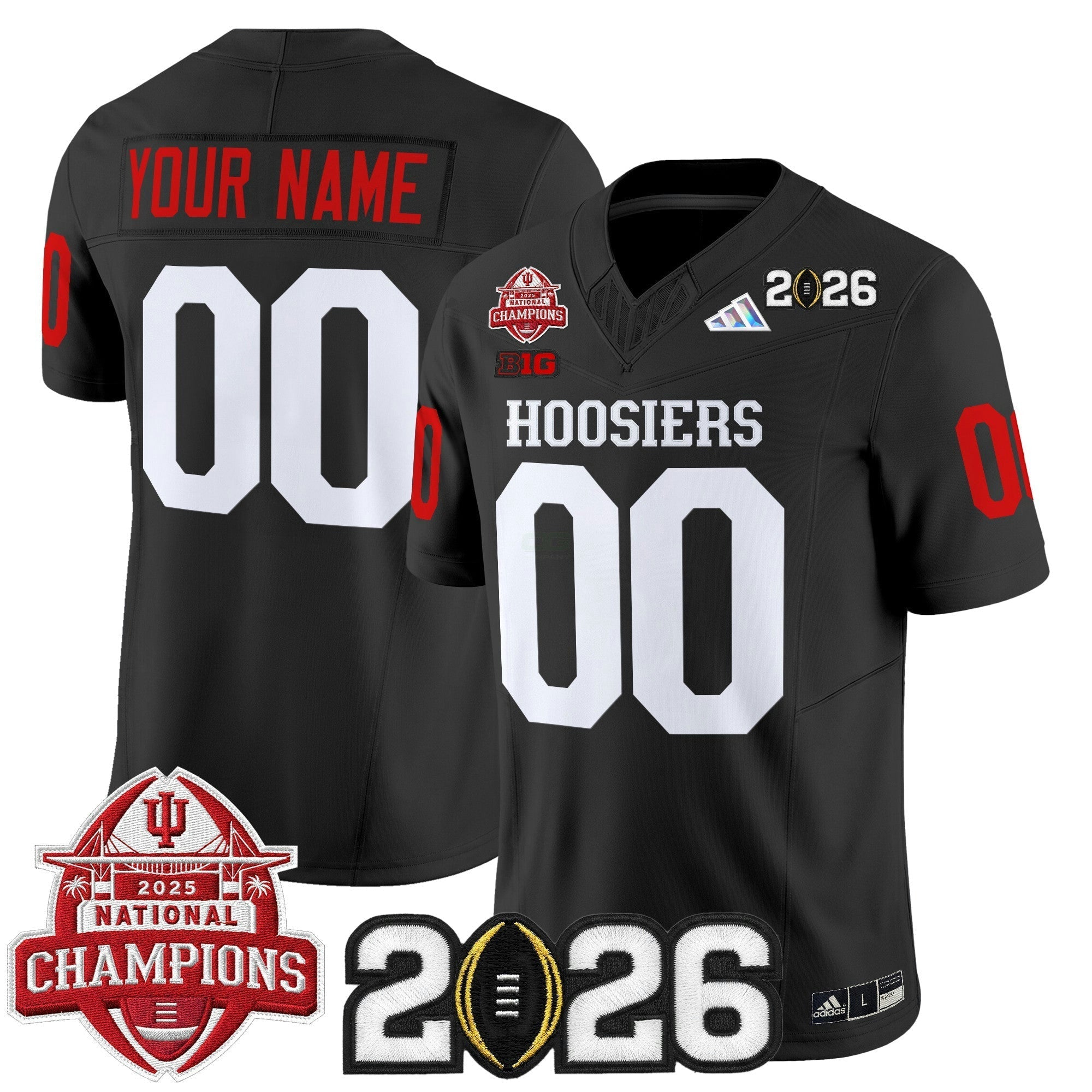 Camisa NCAA 2025 National Champions & 2026 College Football Playoff Final Patch Vapor Limited Jersey V2